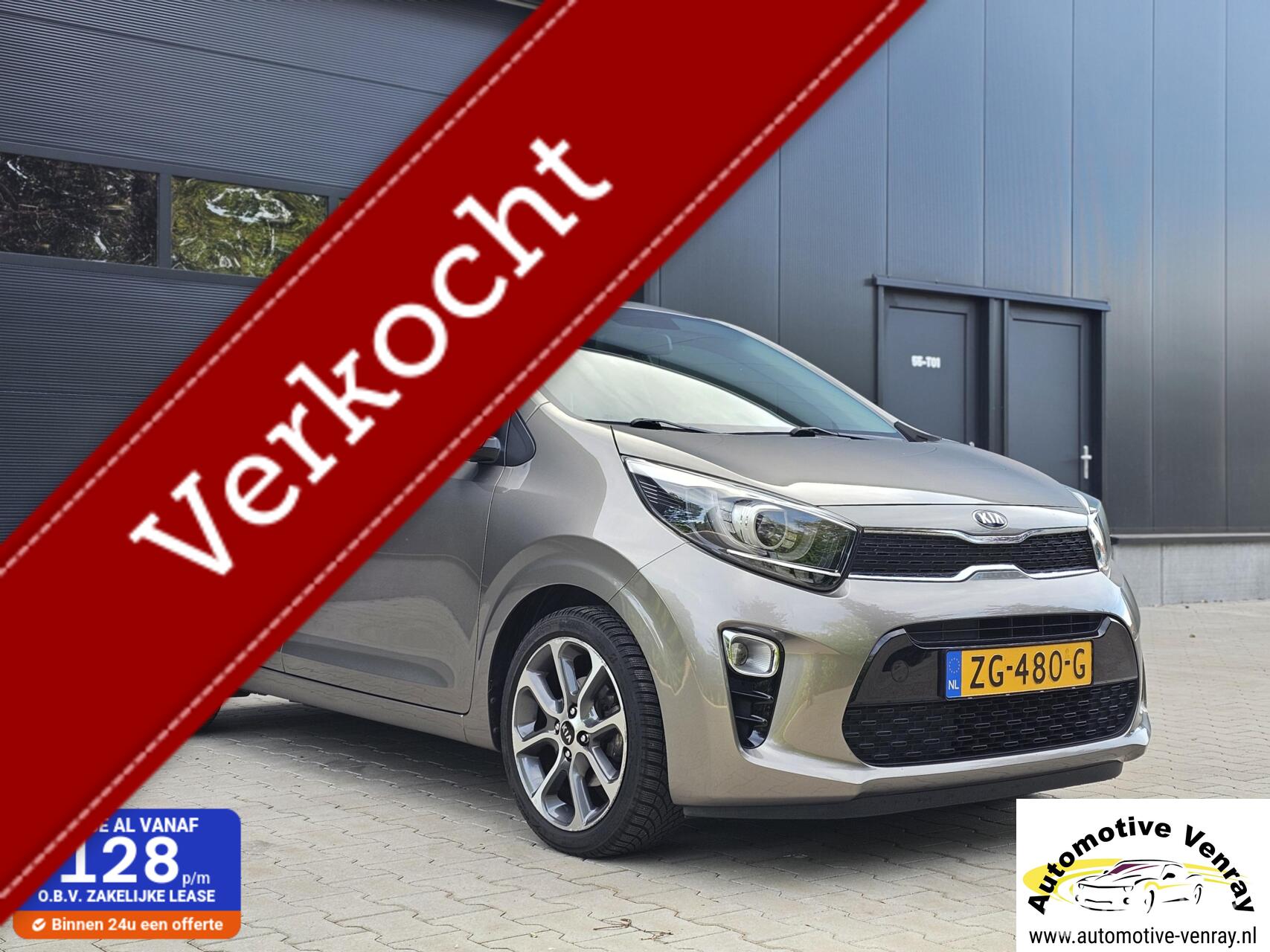 Kia Picanto 1.0 CVVT Design Edition, Leder, Apple/Android 2019 - voorkant