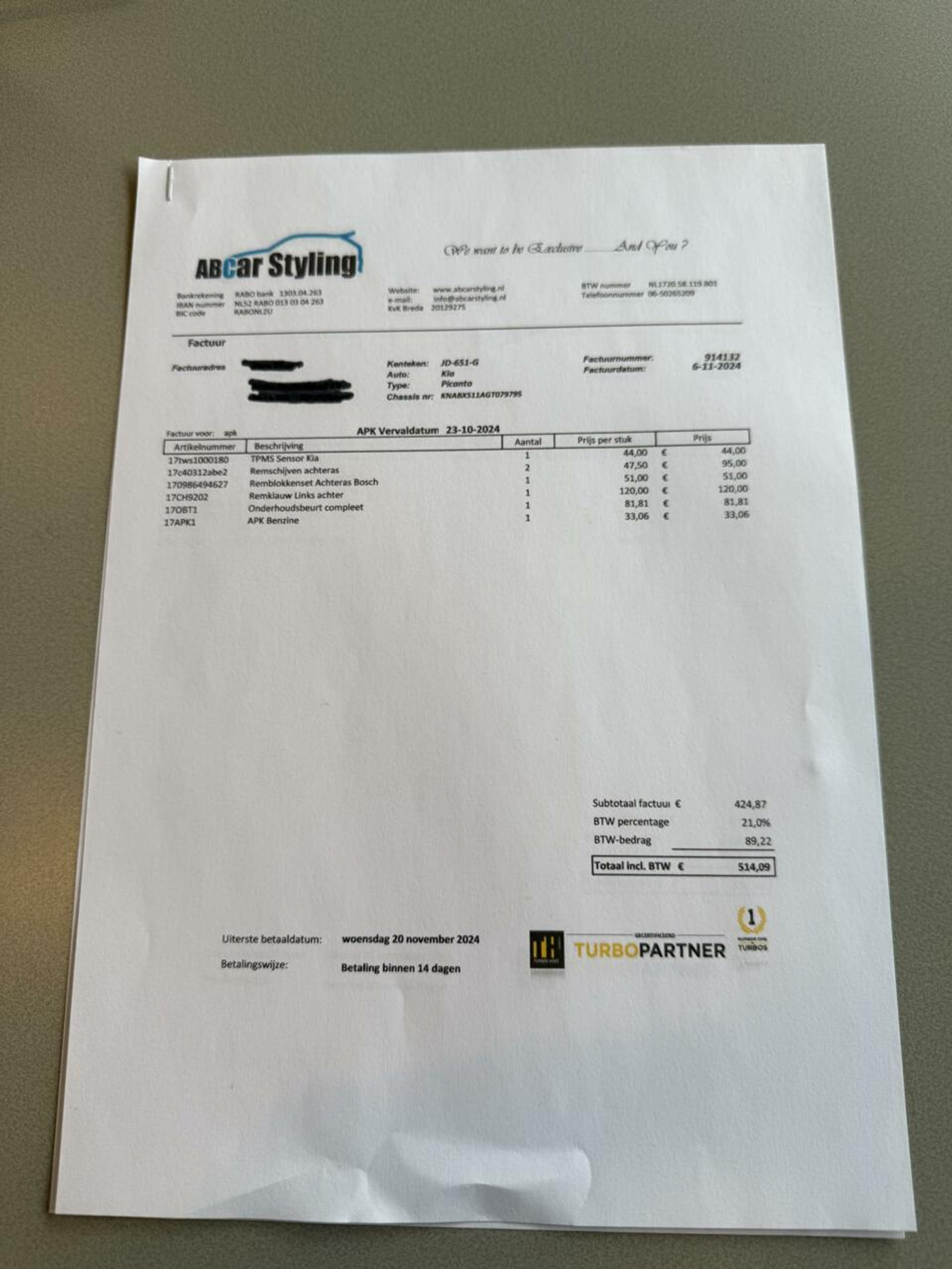 Foto van Kia Picanto
