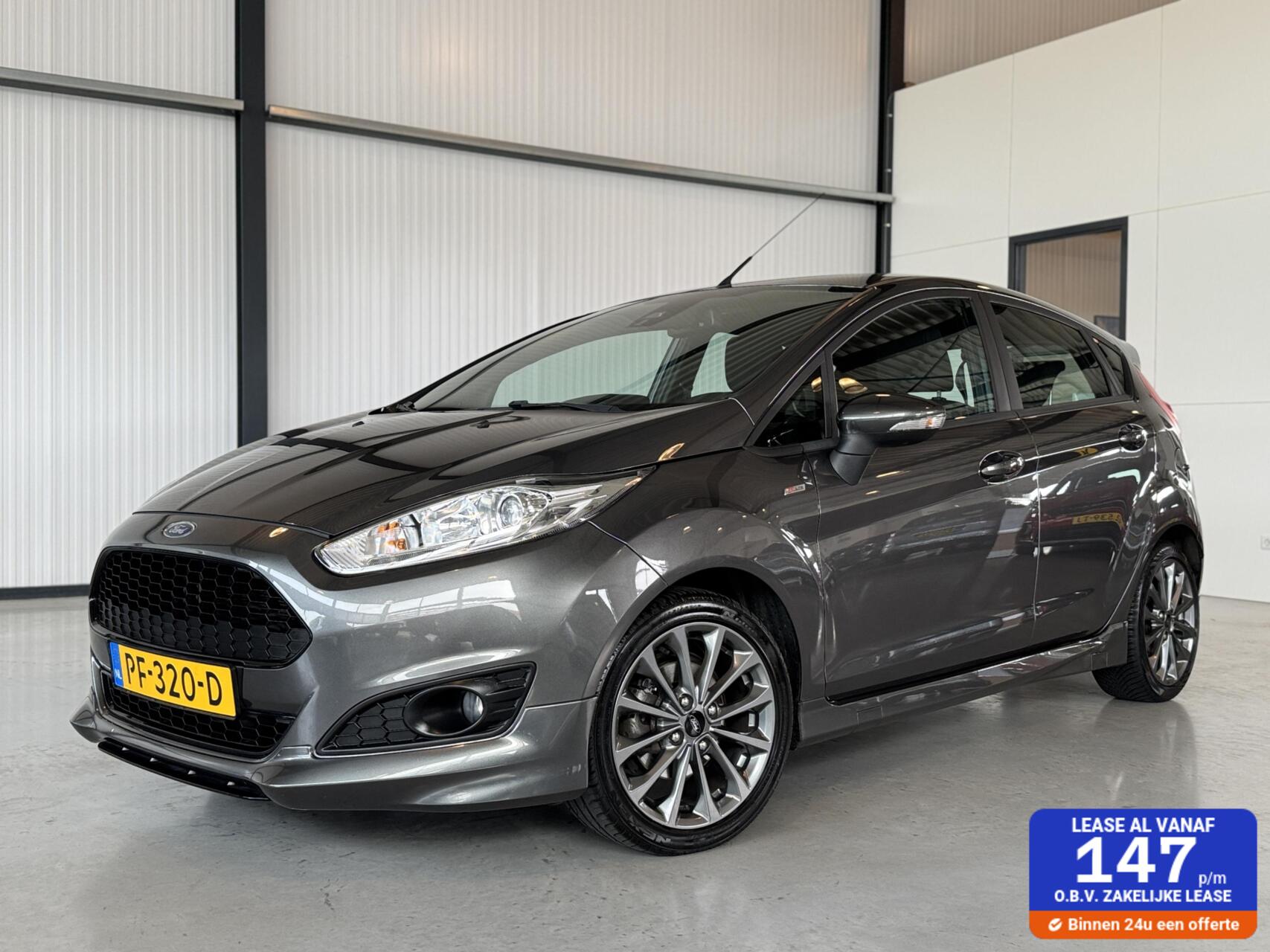 Ford Fiesta 1.0 EcoBoost 101pk ST Line|Navi|ECC|Cruise|Trekhaak| 2017 - voorkant