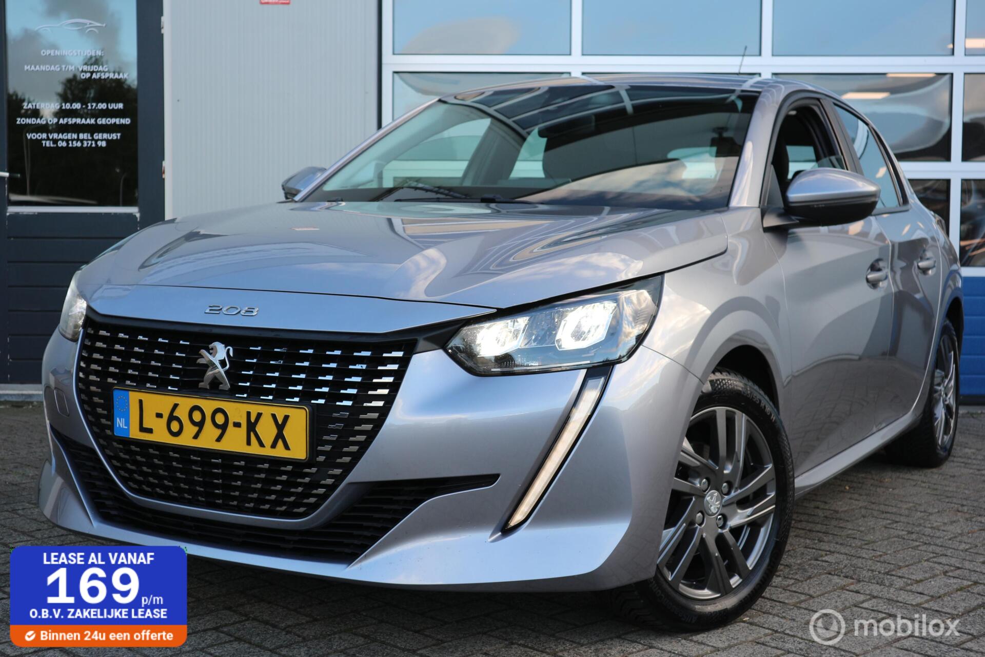 Peugeot 208 1.2 PureTech Blue Lease ECC/LED/PDC/NAVI/NAP 2021 - voorkant