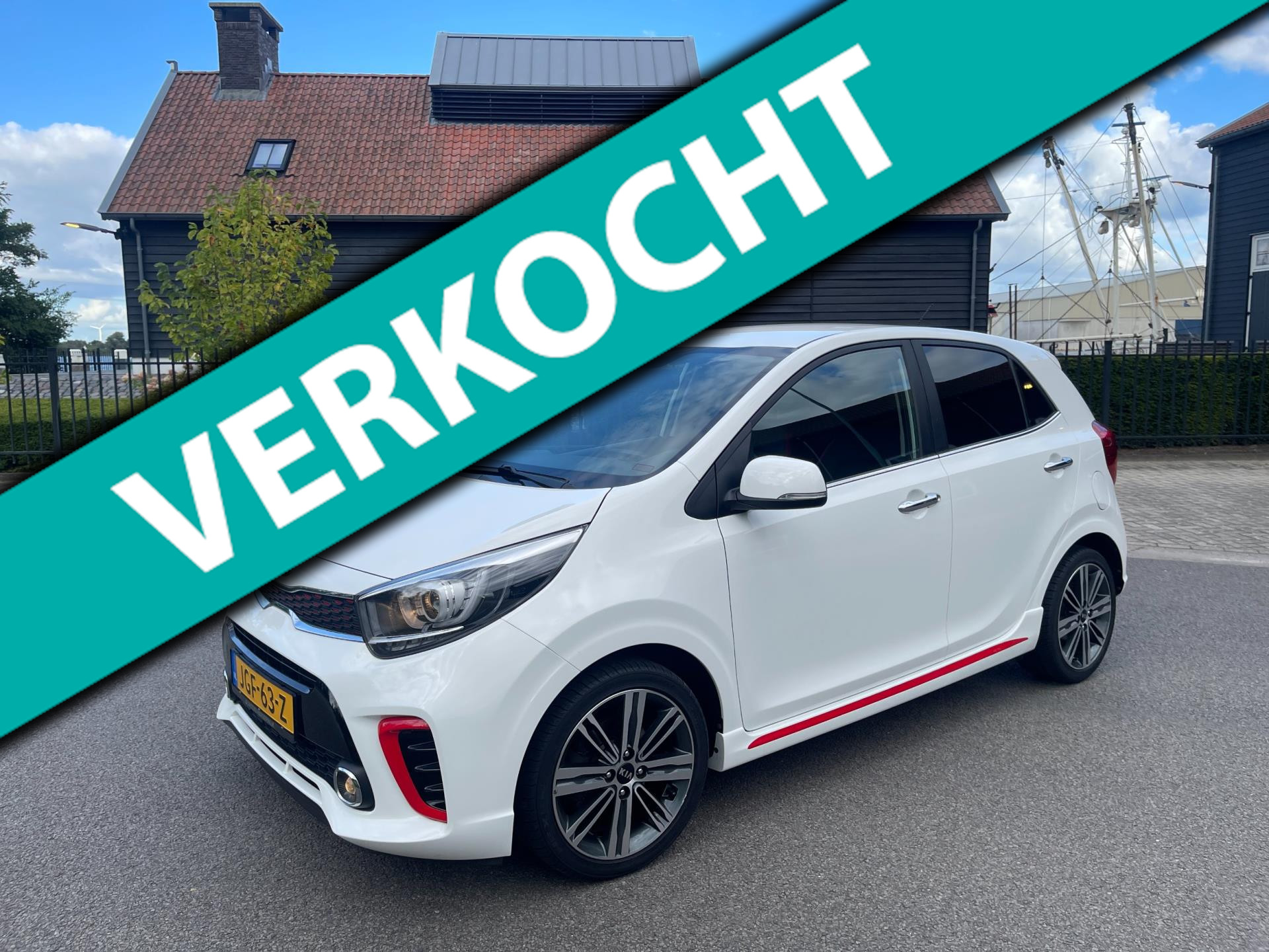 Kia Picanto 1.2 CVVT GT-Line AIRCO LEER LED-VERLICHTING LM VELGEN 2017 - voorkant