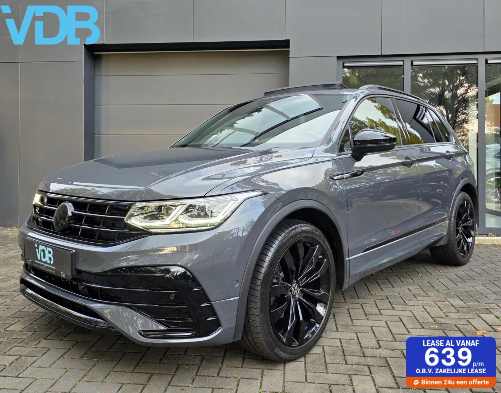 Volkswagen Tiguan 1.5 TSI R-Line BLACKSTYLE DELFIN GRAU VOL! 2022 - voorkant
