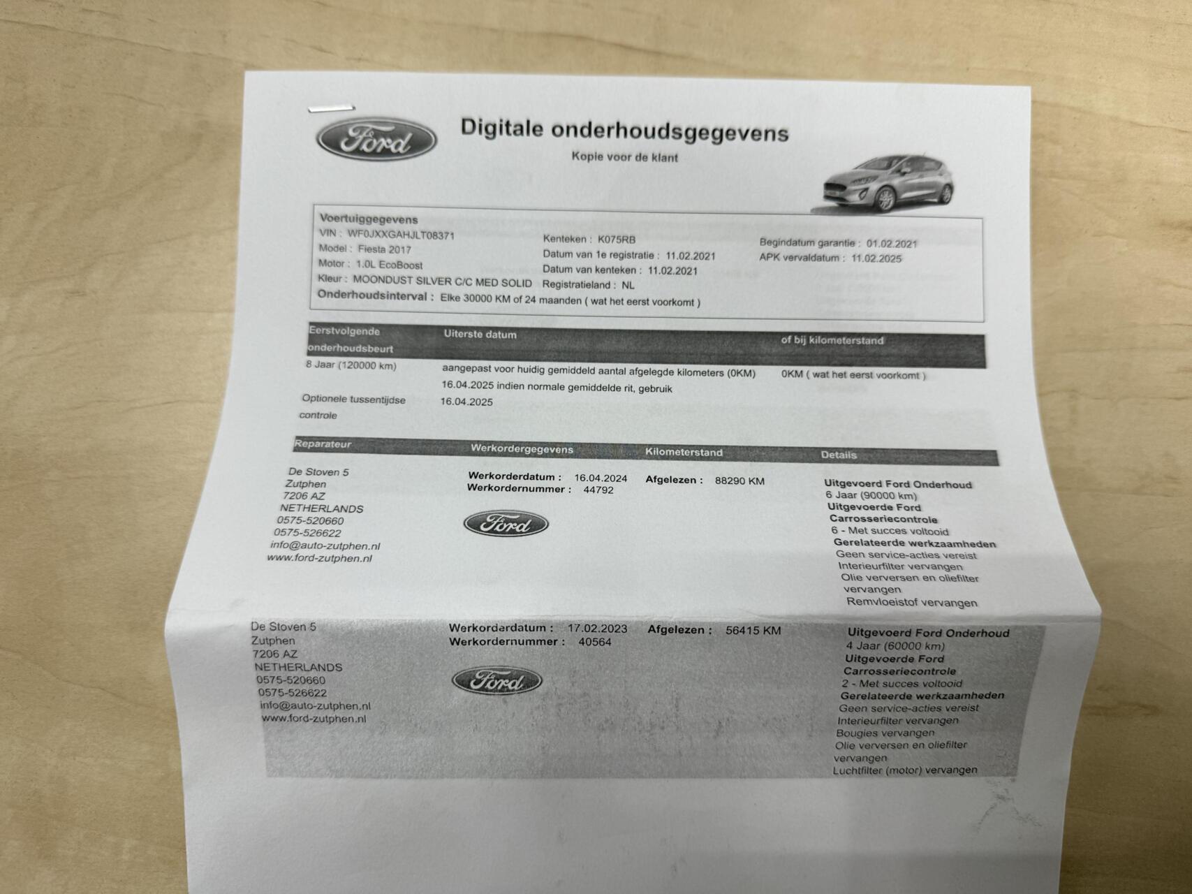 Foto van Ford Fiesta