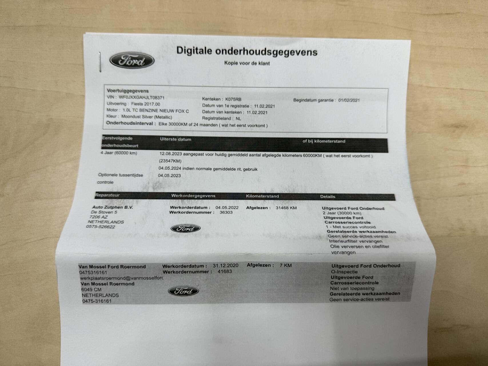 Foto van Ford Fiesta