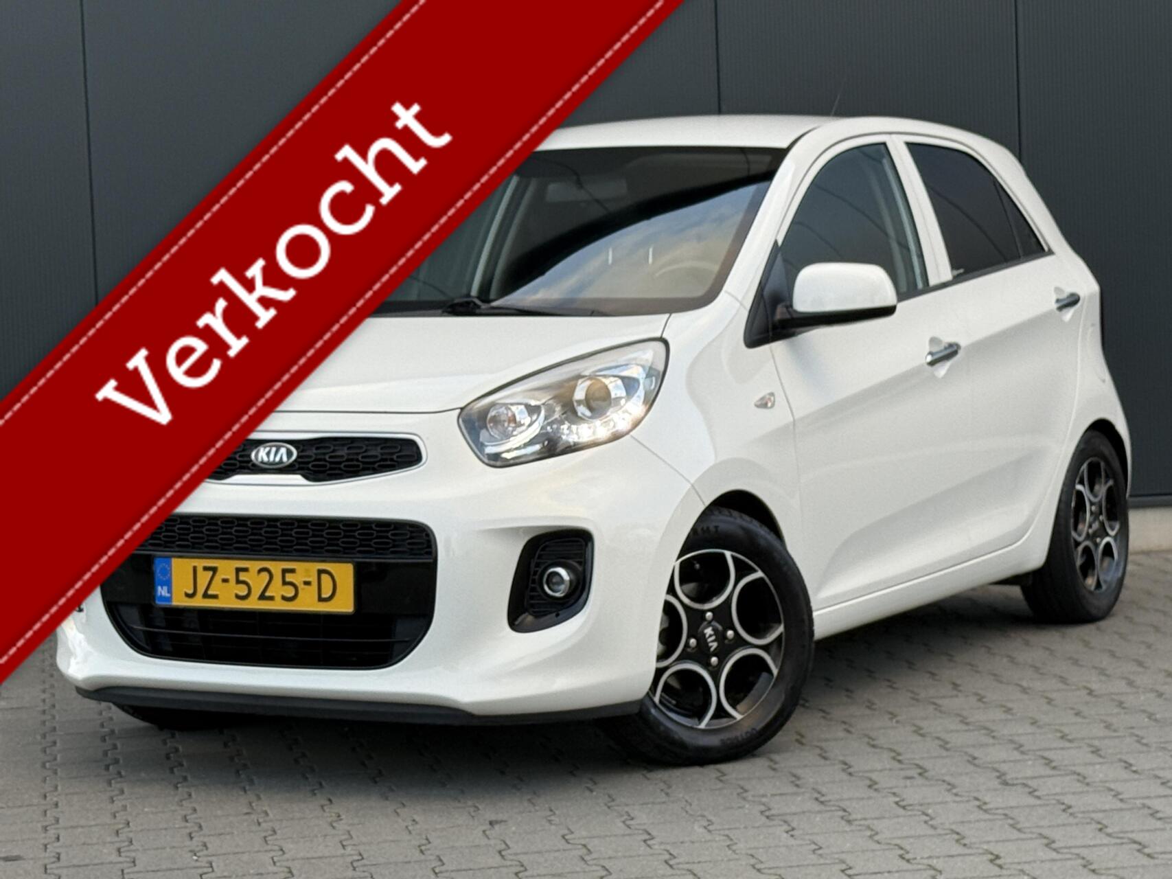 Kia Picanto 1.0 CVVT DynamicLine Leder - Led - Airco - Cruise - Leuke Uitvoering! 2016 - voorkant