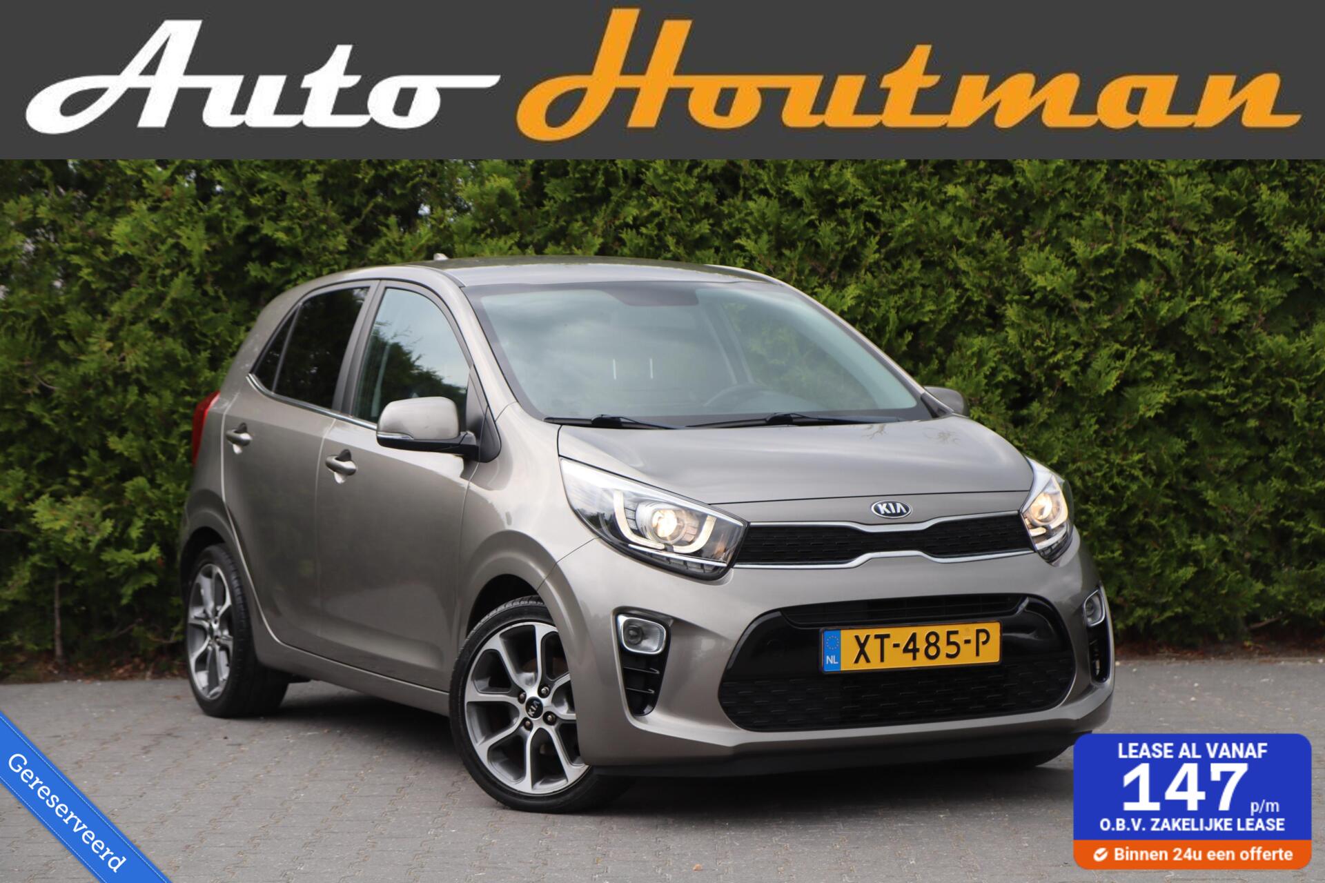 Kia Picanto 1.0 MPi DynamicPlusLine Camera|Carplay|Leder|Ecc|Cruise|Lmv|1e eigenaar 2019 - voorkant