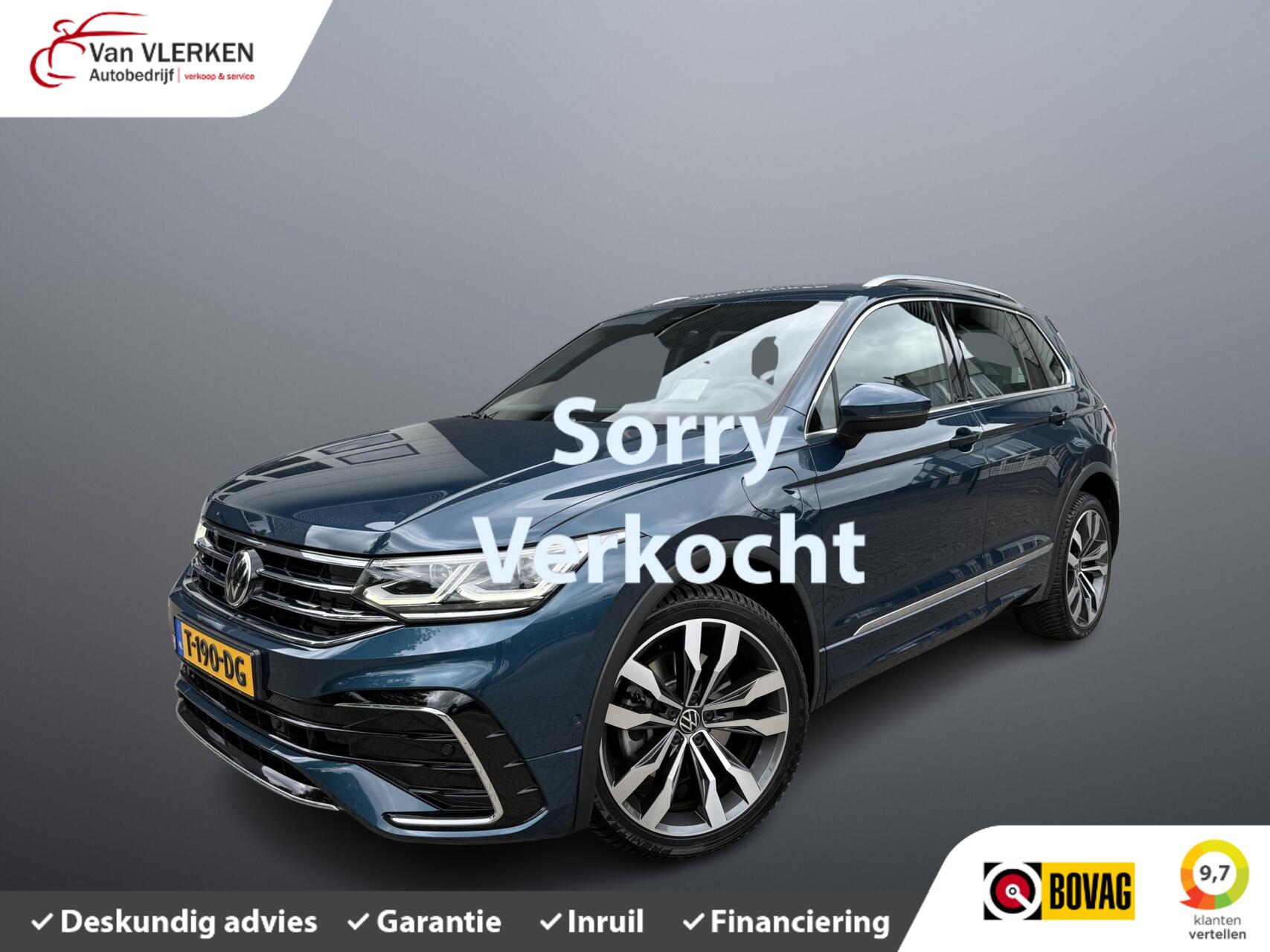 Volkswagen Tiguan 1.4 TSI eHybrid R-Line PANO LEER HEAD UP 2021 - voorkant