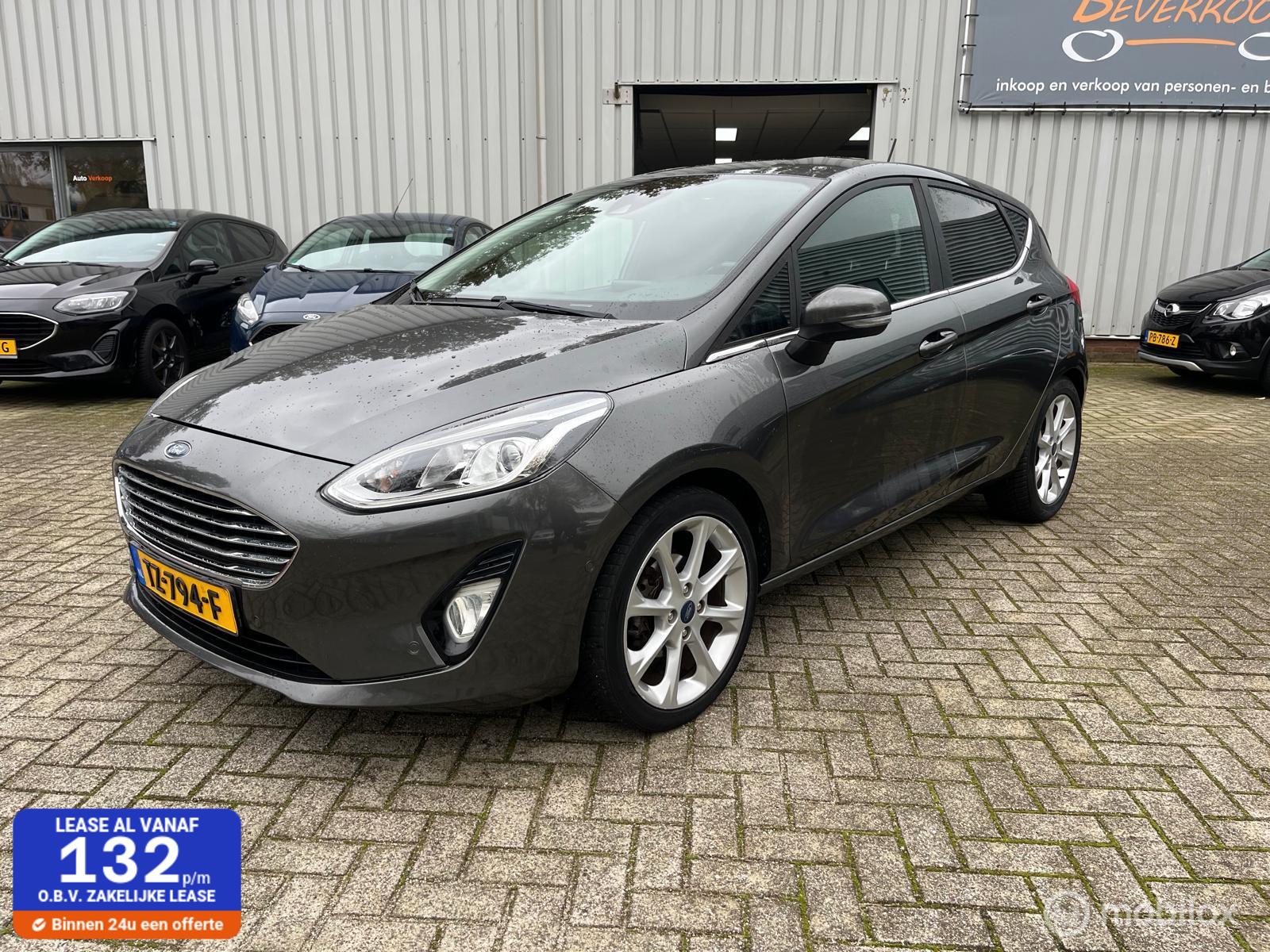 Ford Fiesta 1.0 EcoBoost Titanium 6/12 m garantie 2017 - voorkant