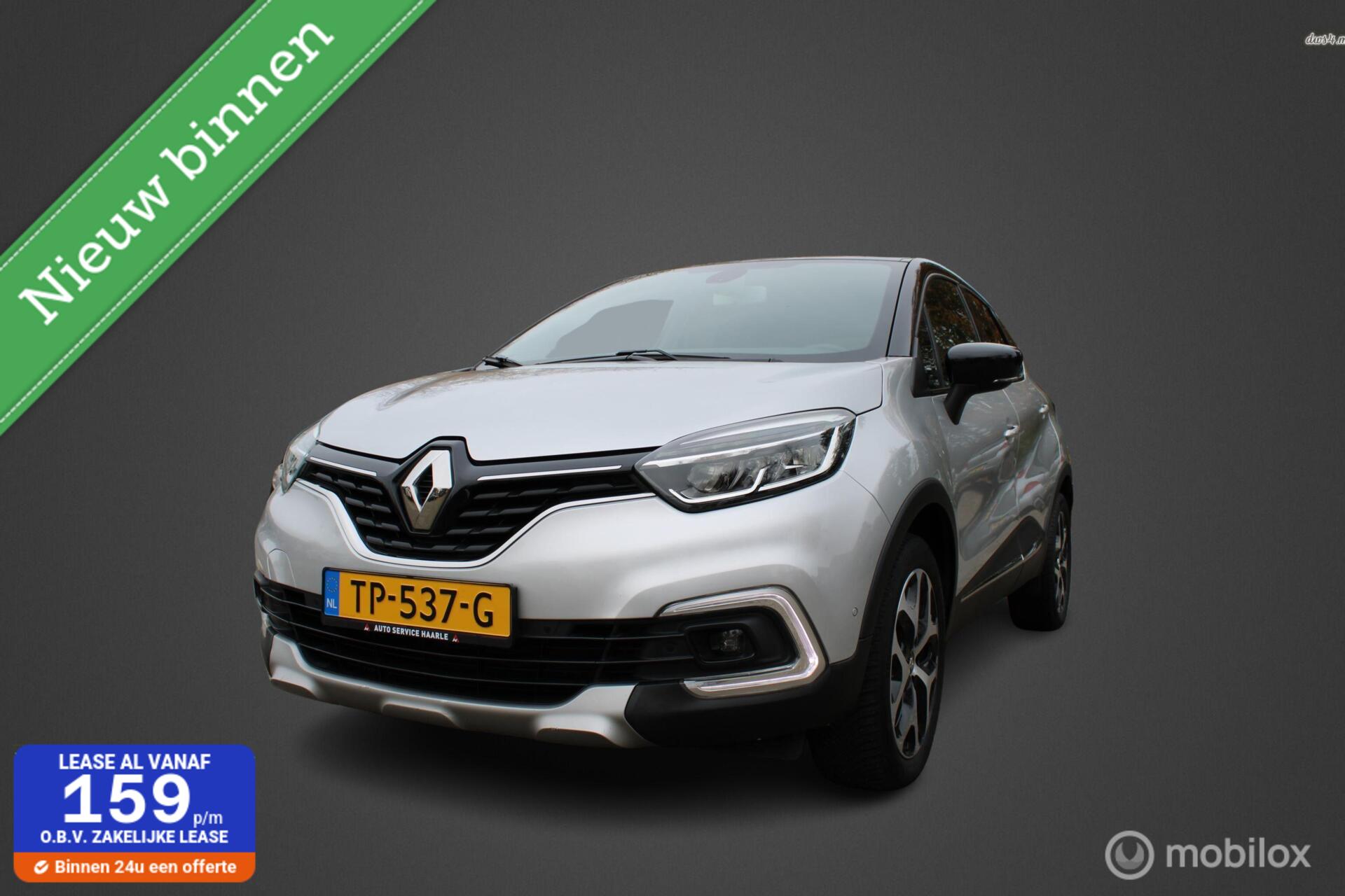 Renault Captur 0.9 TCe Intens. Led verlichting, Clima, Cruise control. Achteruitrij camera. Parkeersensor voor en achter. 2018 - voorkant