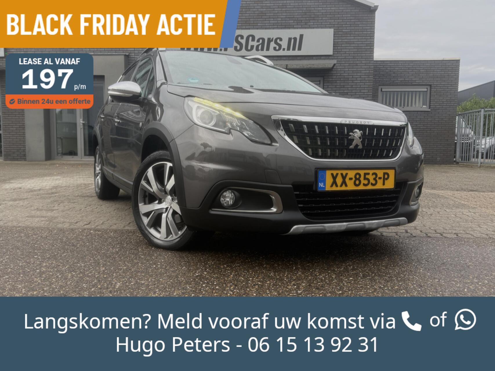 Peugeot 2008 1.2 110pk Aut. CrossWay Clima|Cruise|Navi|Panorama 2018 - voorkant