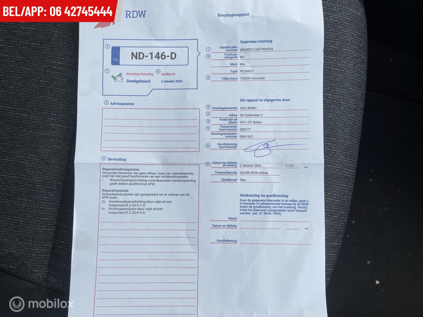 Foto van Kia Picanto