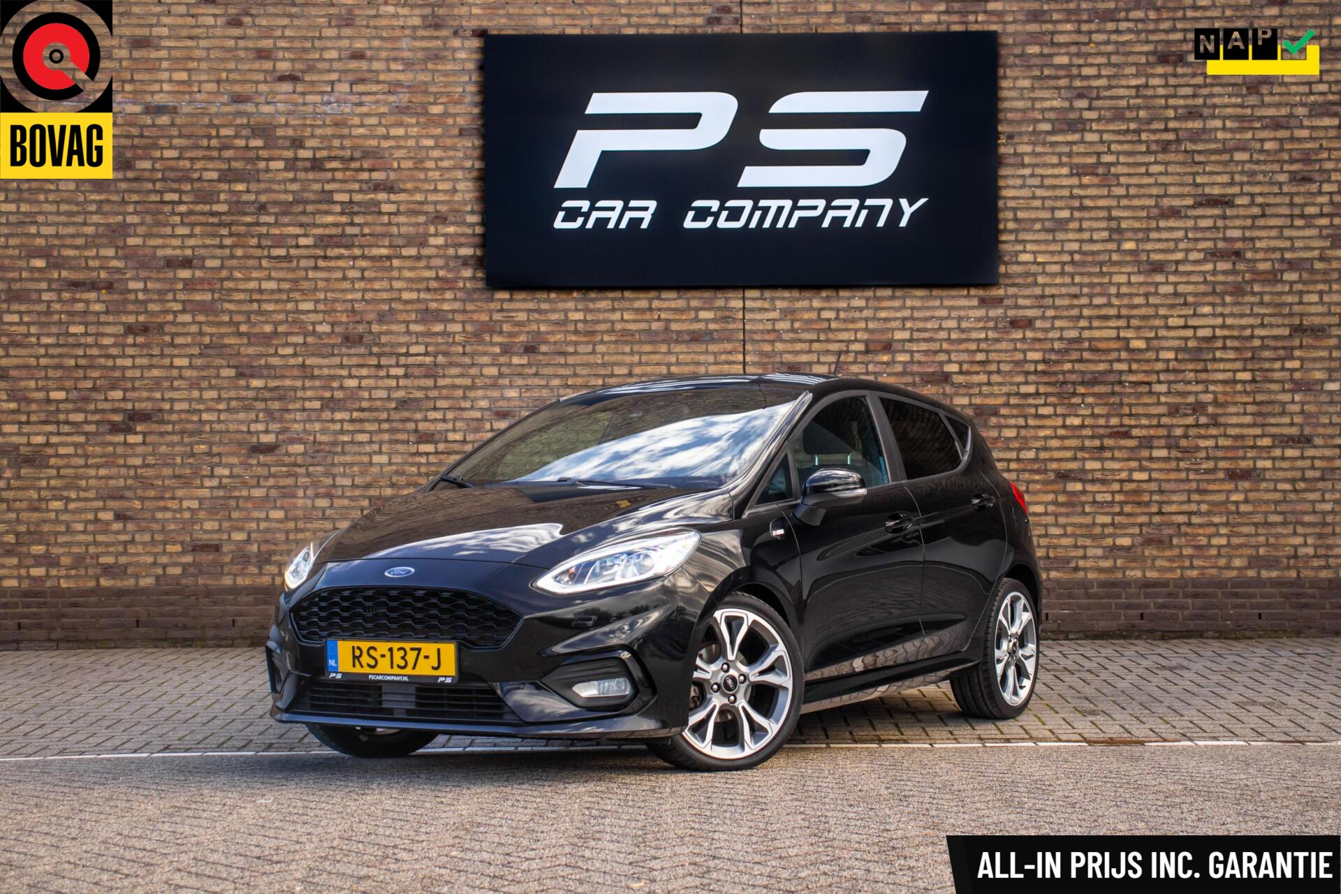 Ford Fiesta 1.0 EcoBoost ST-Line, NAP, Cruise, Carplay 2018 - voorkant