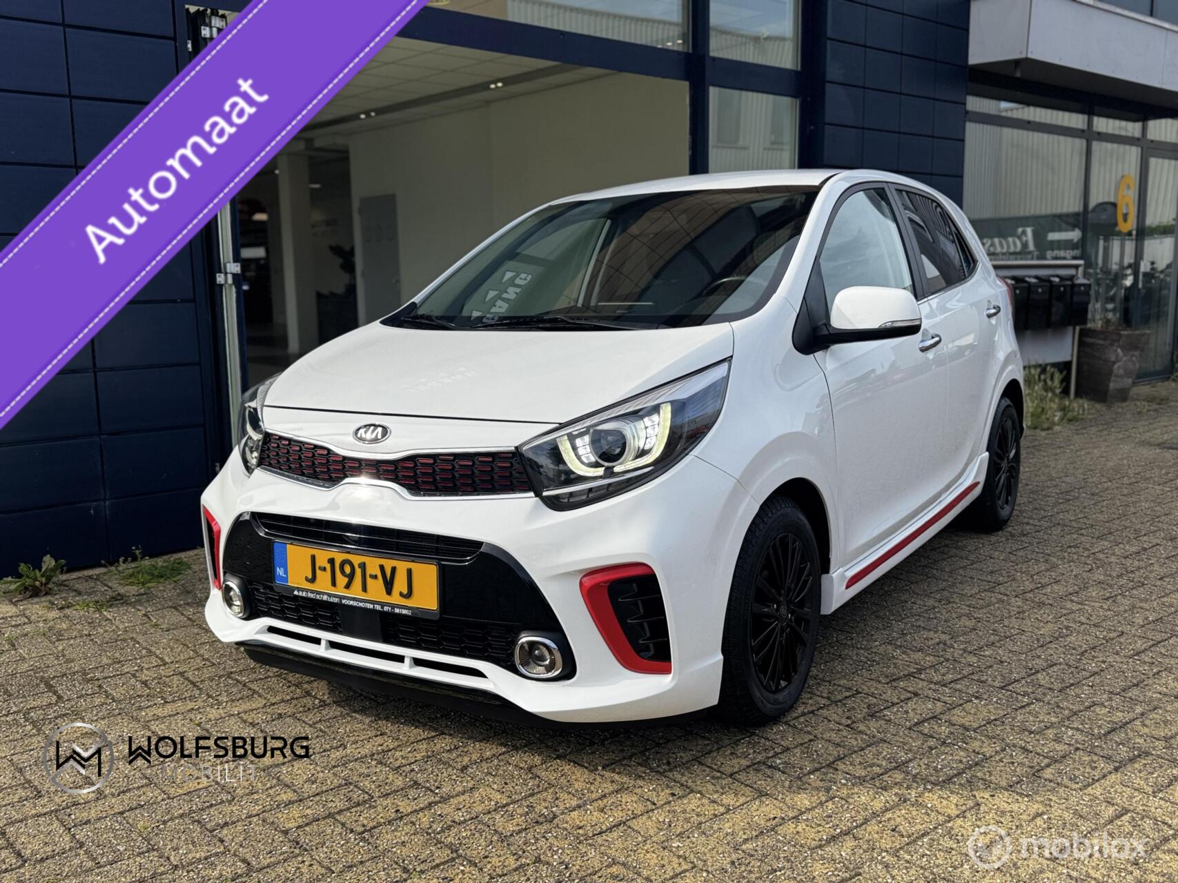 Kia Picanto 1.2 CVVT GT-Line | Aut.| Leder| Clima| Nav.| Cam 2018 - voorkant