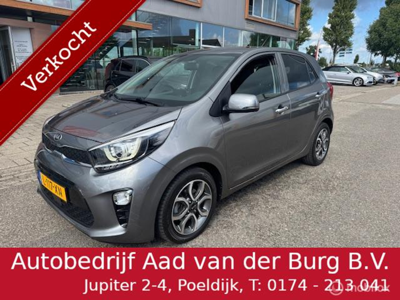 Kia Picanto 1.0 DPi DynamicPlusLine , / Navigatie / Camera / Apple Carplay /  Sport Velgen / Prive Glas / Key Less entry / Led verlichting voor  & achter Mooie luxe uitvoering 2021 - voorkant