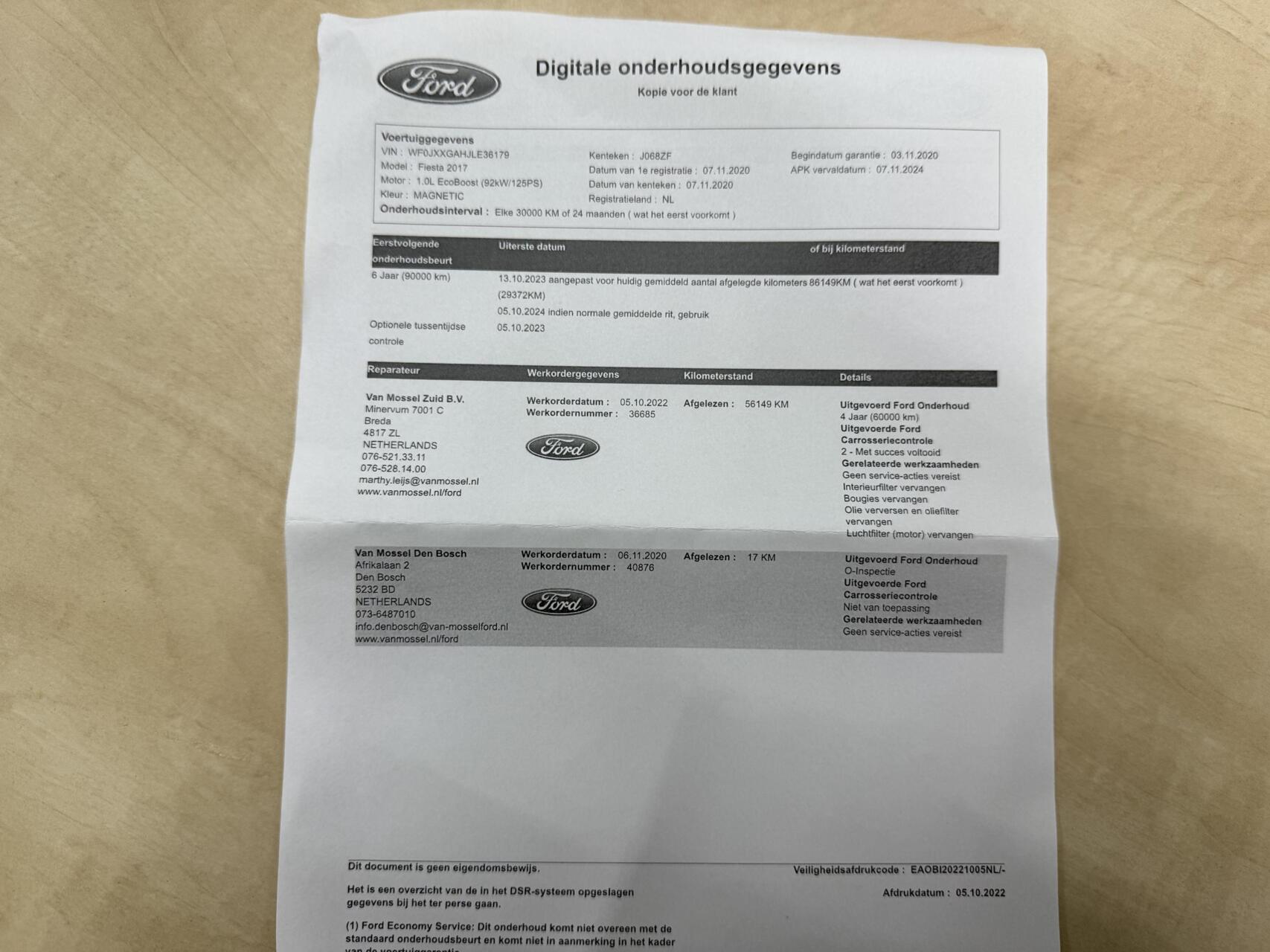 Foto van Ford Fiesta
