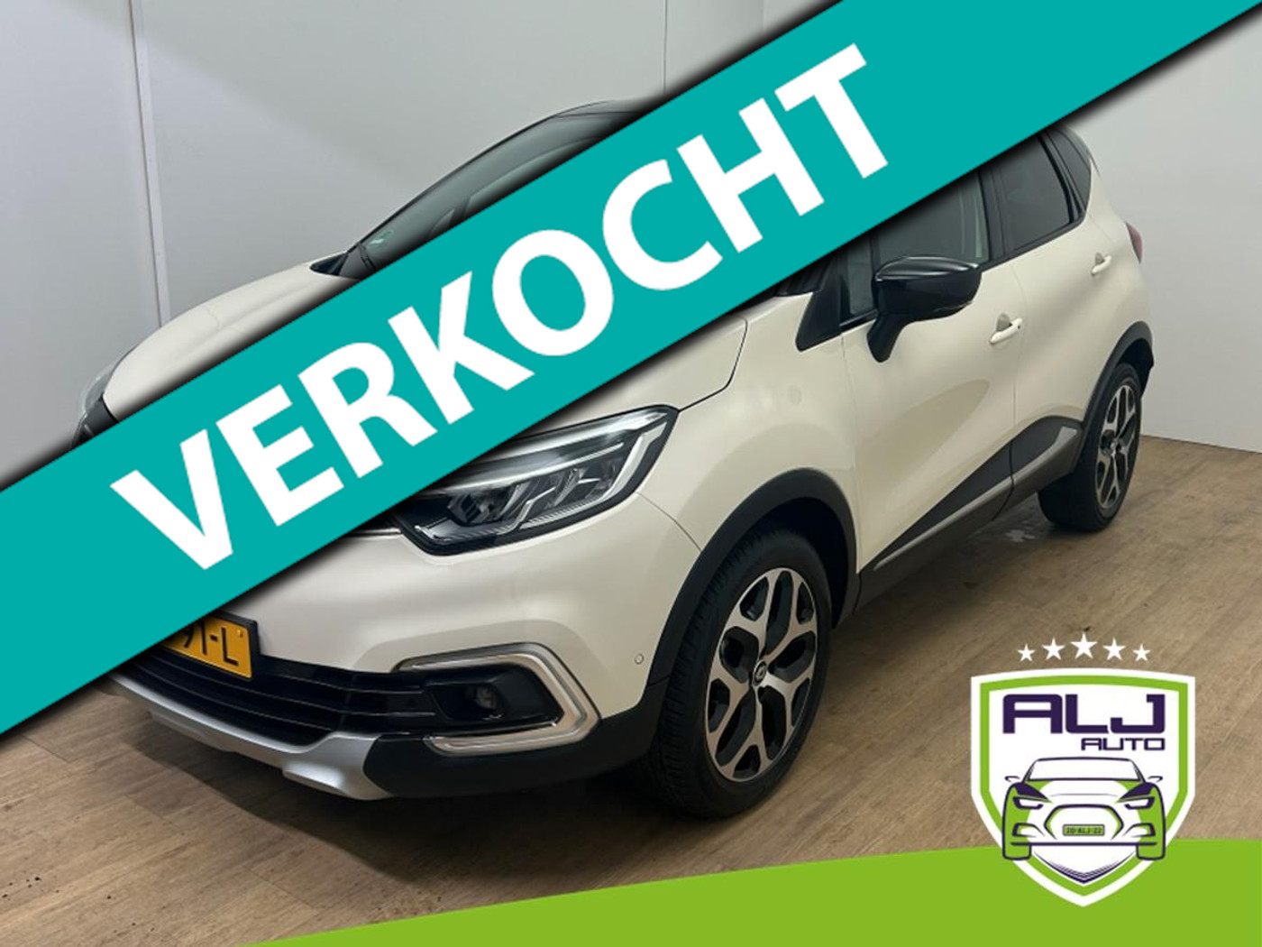 Renault Captur Occasion 1.2 TCe Edition One | Creme | Tweedehands Renault Captur | Airco | Cruisecontrol | Bluetooth 2017 - voorkant