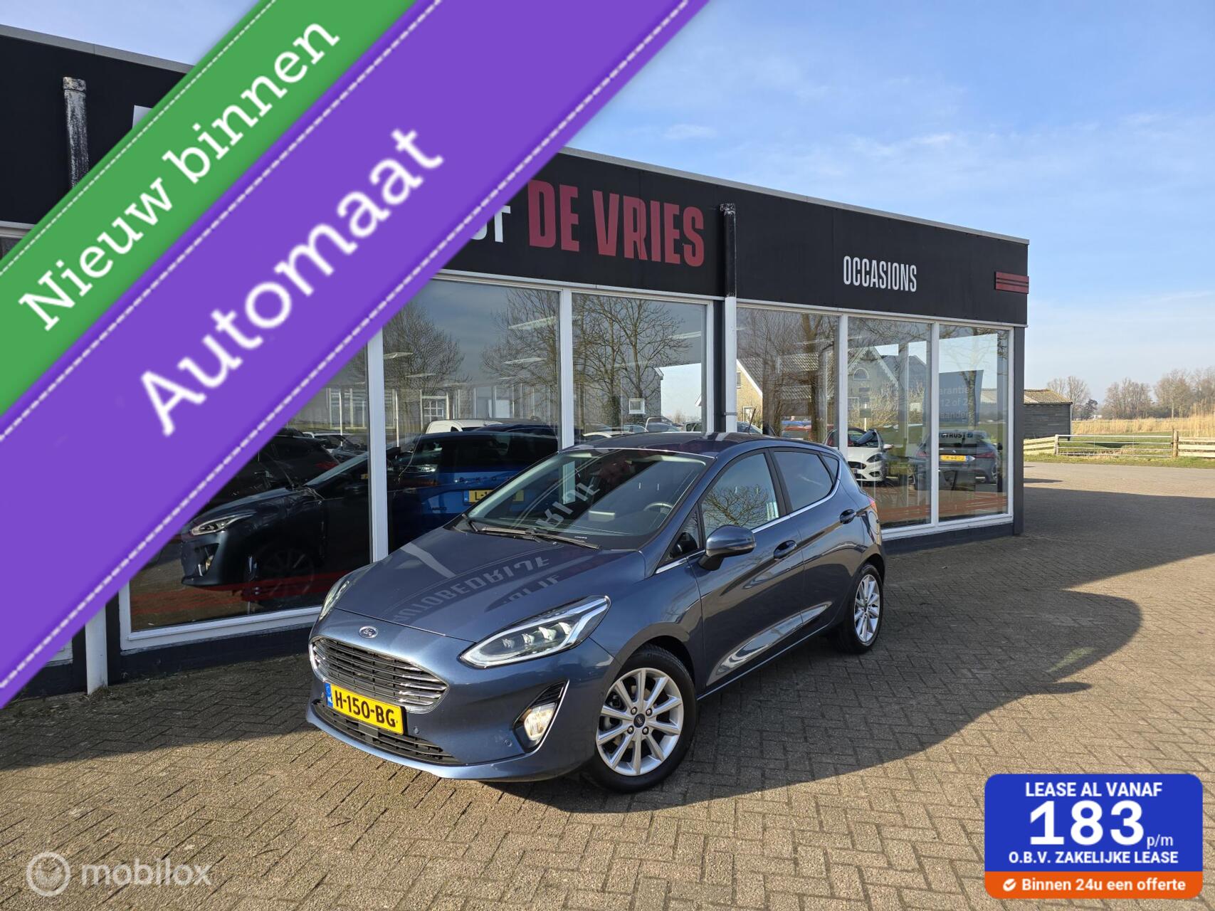 Ford Fiesta 1.0 EcoBoost Titanium Led/ACC/Camera/Stoelverw/Lane-Assist 2020 - voorkant