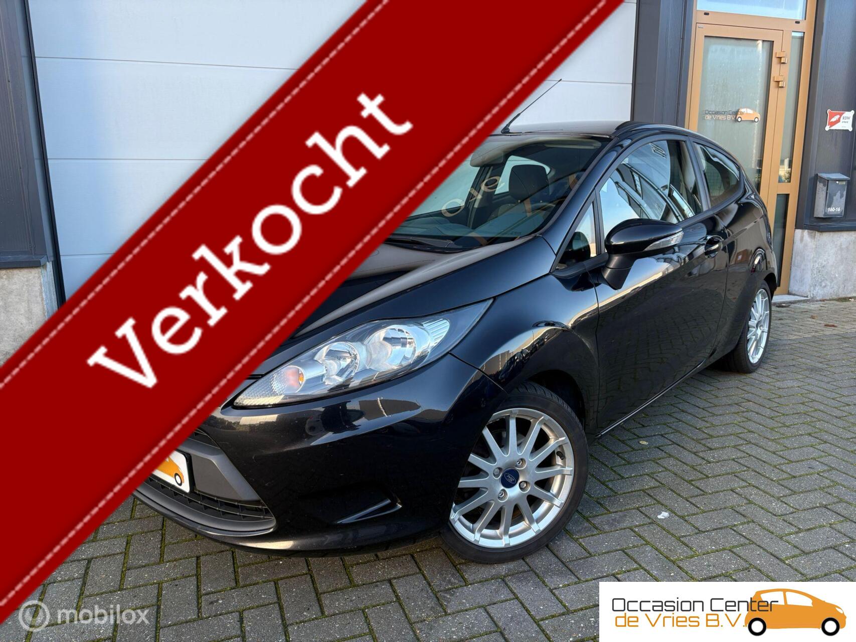 Ford Fiesta 1.25 Airco Velgen Elektrisch Pakket Bluetooth 2009 - voorkant