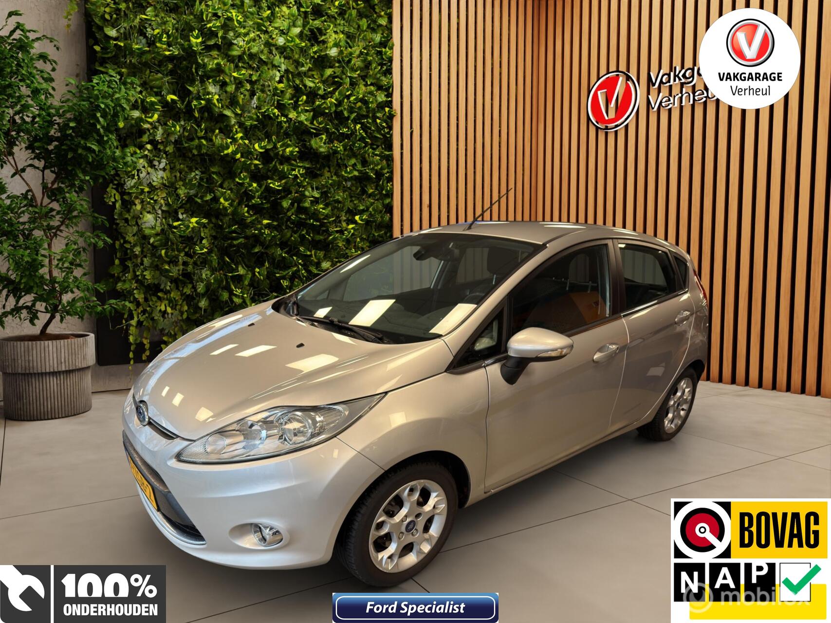 Ford Fiesta 1.25 Titanium|82pk|Cruise|Clima|Boekjes|Nap 2012 - voorkant