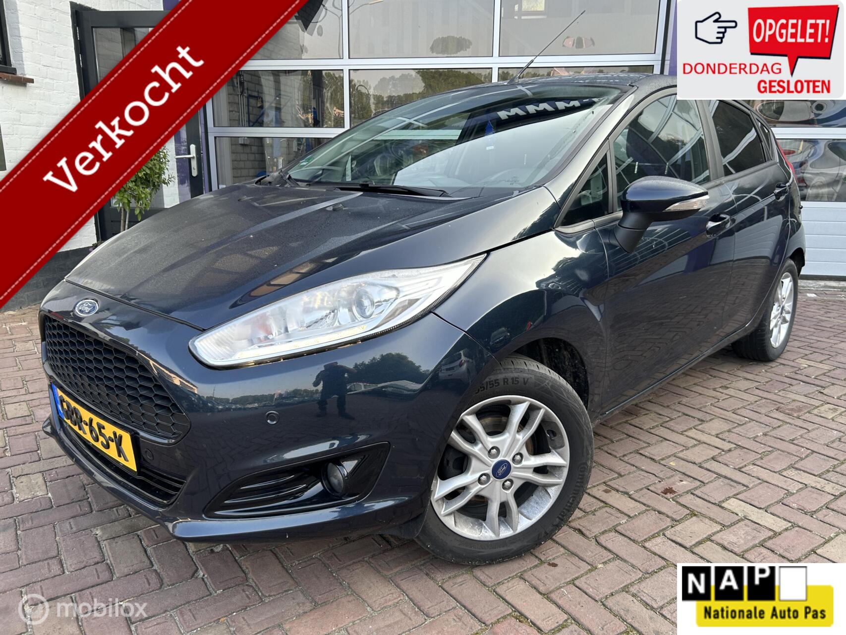 Ford Fiesta 1.25 * AIRCO * 5 DEURS *LM VELGEN * 2017 - voorkant