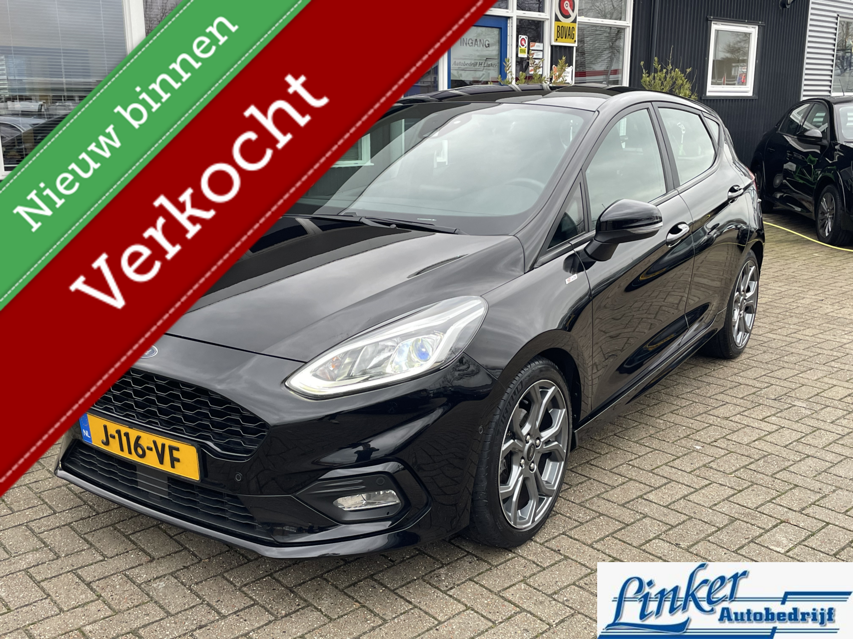 Ford Fiesta 1.0 EcoBoost ST-Line - 17 INCH LMV CARPLAY AIRCO 2020 - voorkant