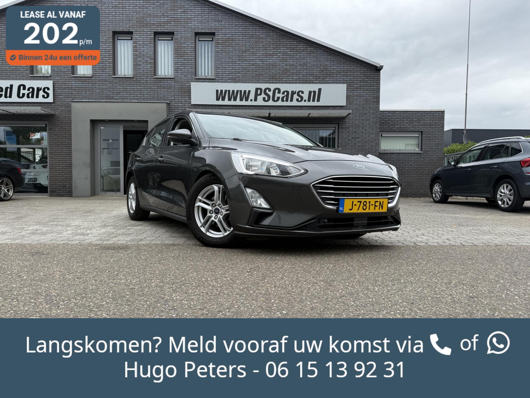 Ford Focus 1.5 EcoB 150pk CarPlay|Cruise|Navi|Trekhaak|Velgen 2018 - voorkant