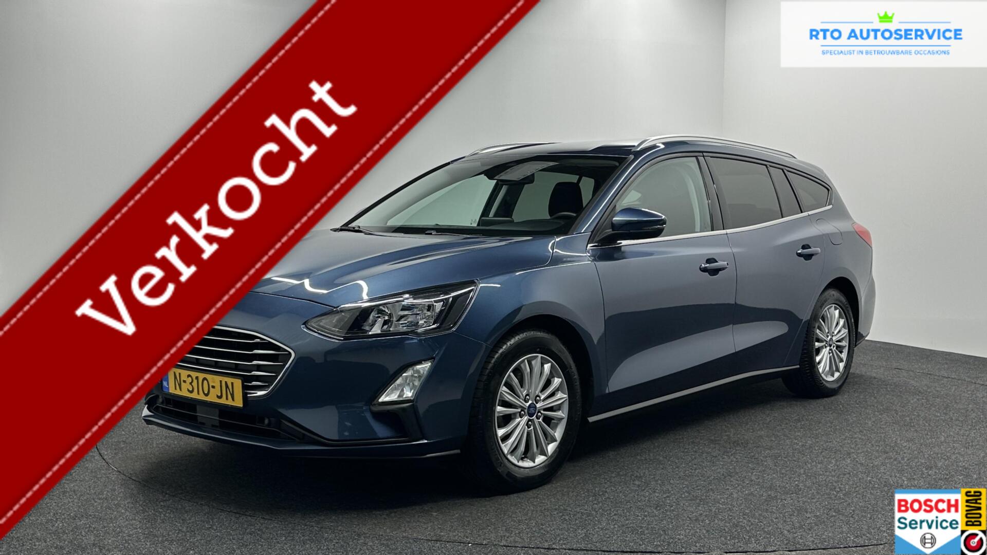 Ford Focus 1.0 EcoBoost Titanium X Business TREKHAAK CAMERA NAVI CARPLAY ECC CRUISE LM. 2021 - voorkant