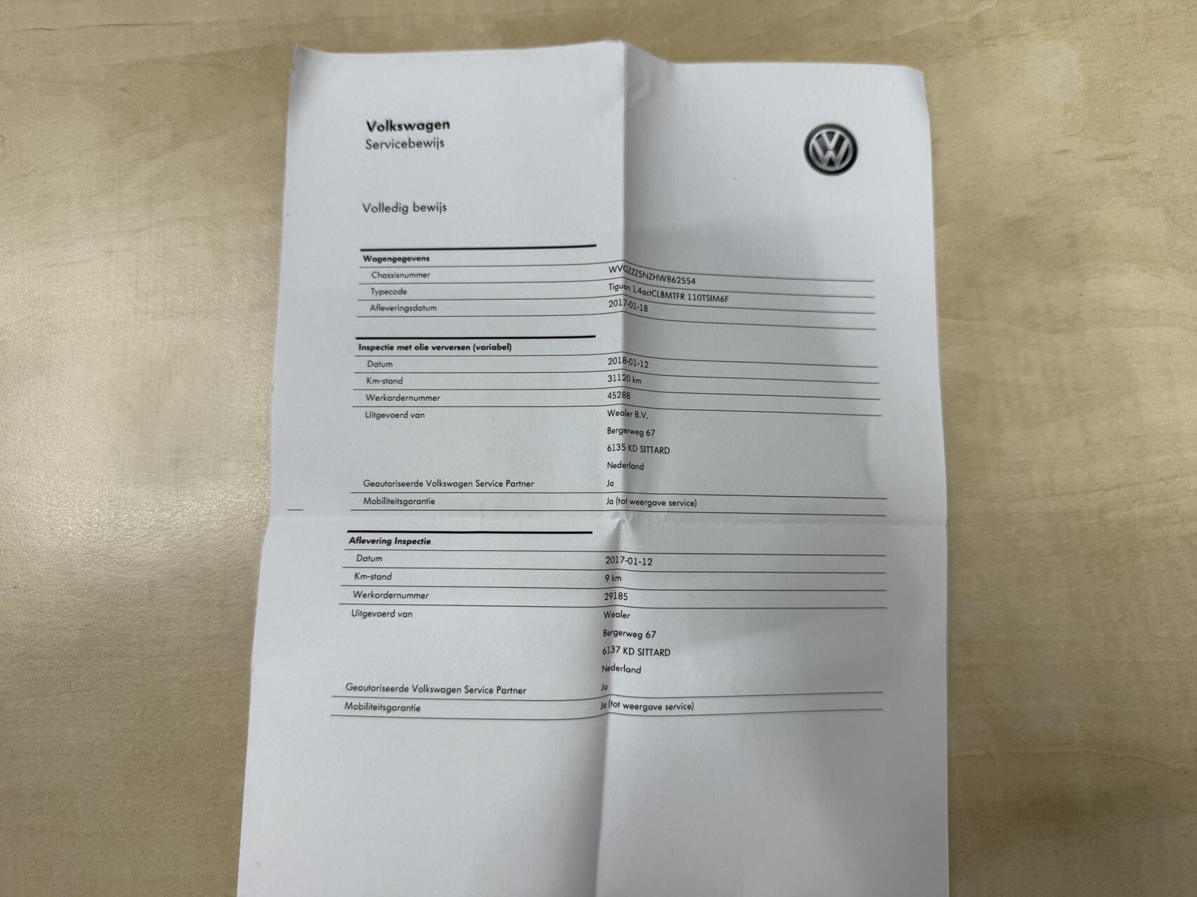 Foto van Volkswagen Tiguan