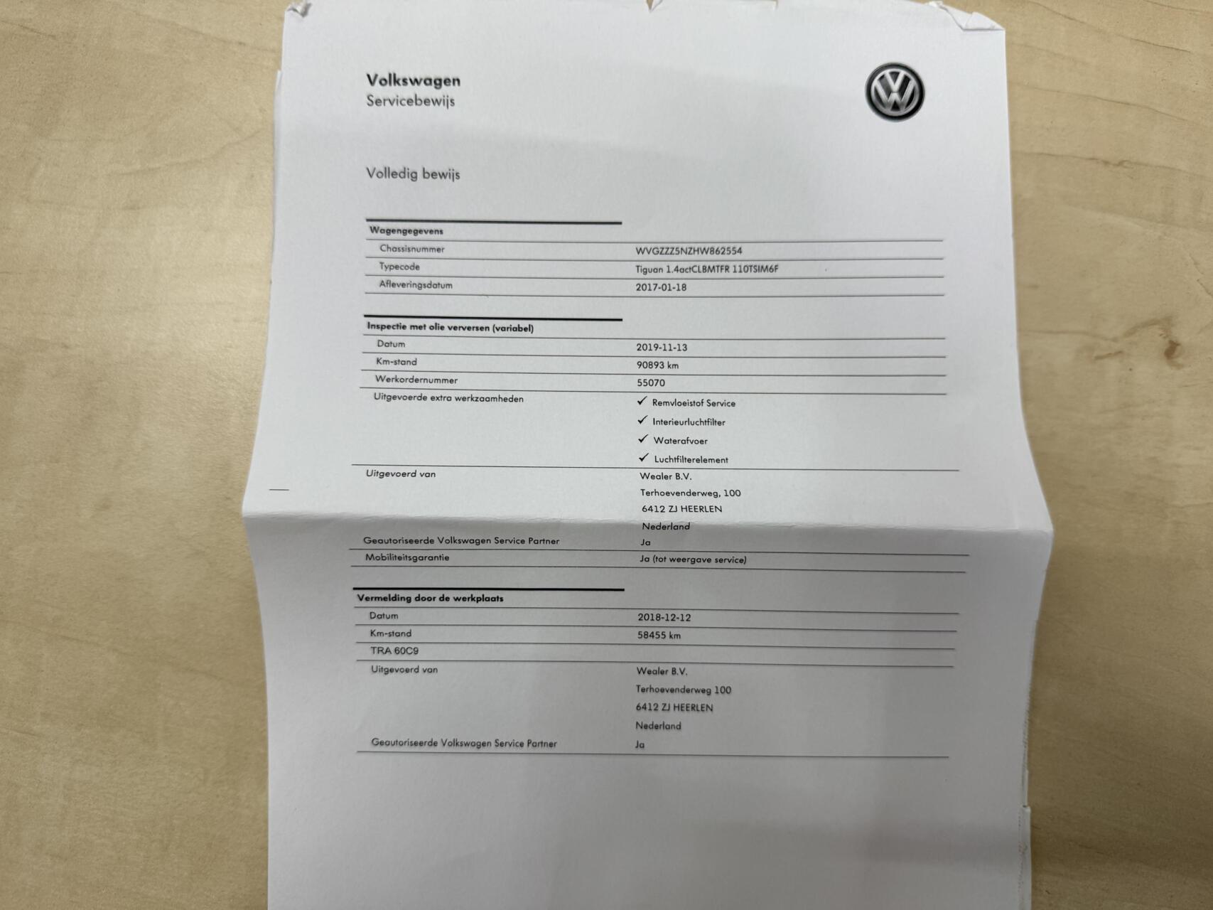 Foto van Volkswagen Tiguan