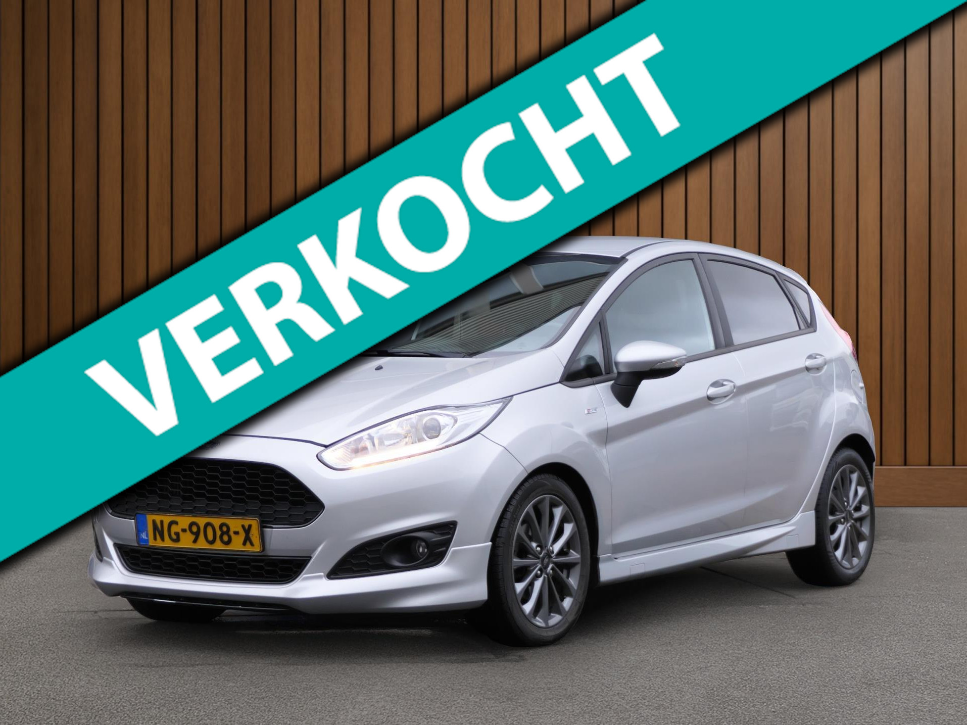 Ford Fiesta 1.0 EcoBoost ST Line 101PK | Cruise | Clima | NAP 2017 - voorkant