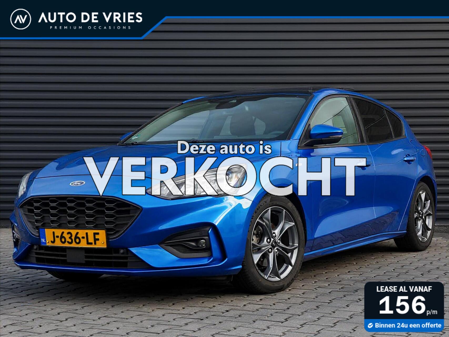 Ford Focus 1.0 EcoBoost Hybrid 125pk ST-Line | Panoramadak | B&O sound | Winterpakket 2020 - voorkant