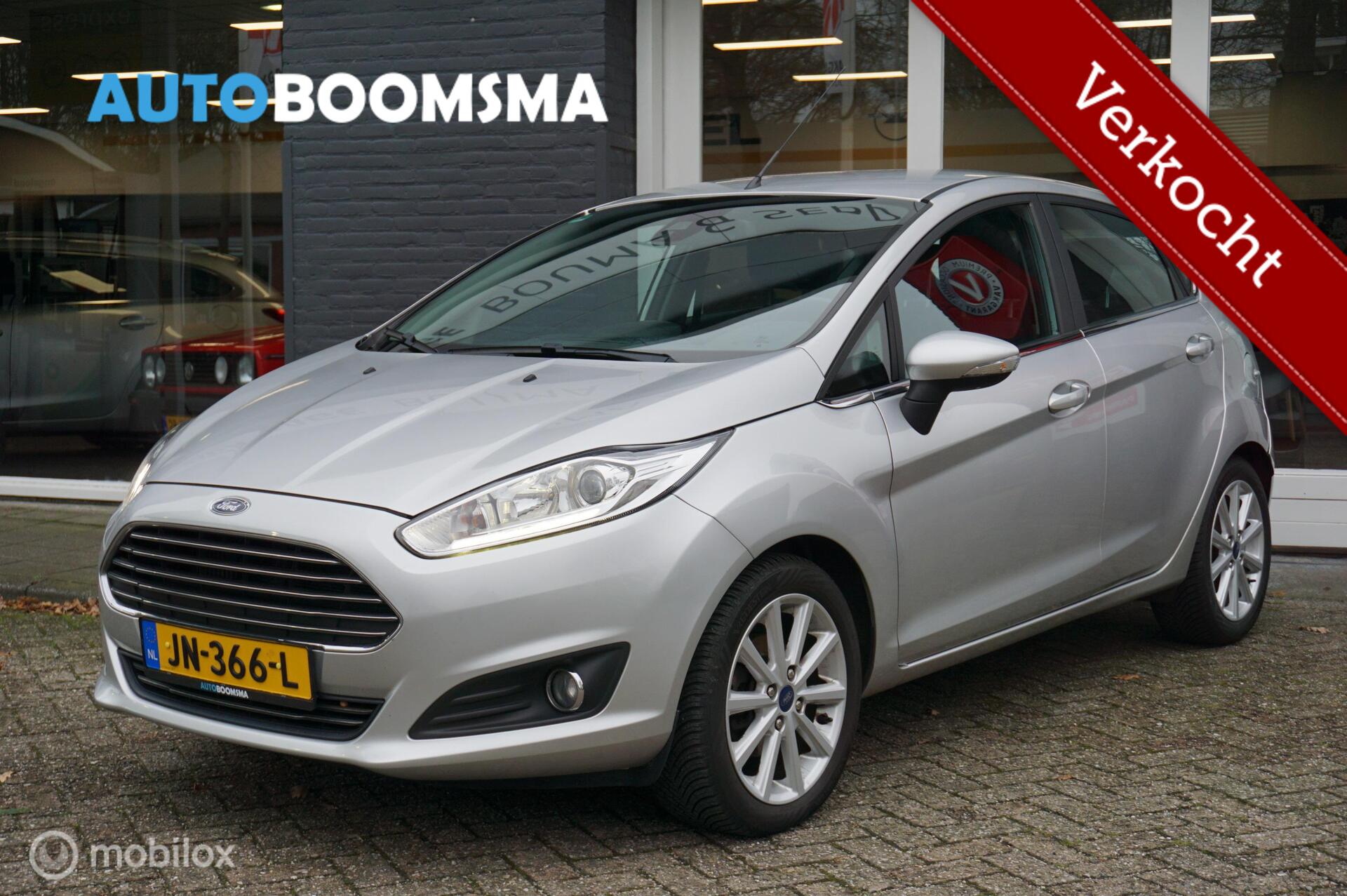 Ford Fiesta 1.0 Eco 100pk 5drs Titanium clima cruise trekhaak 2016 - voorkant