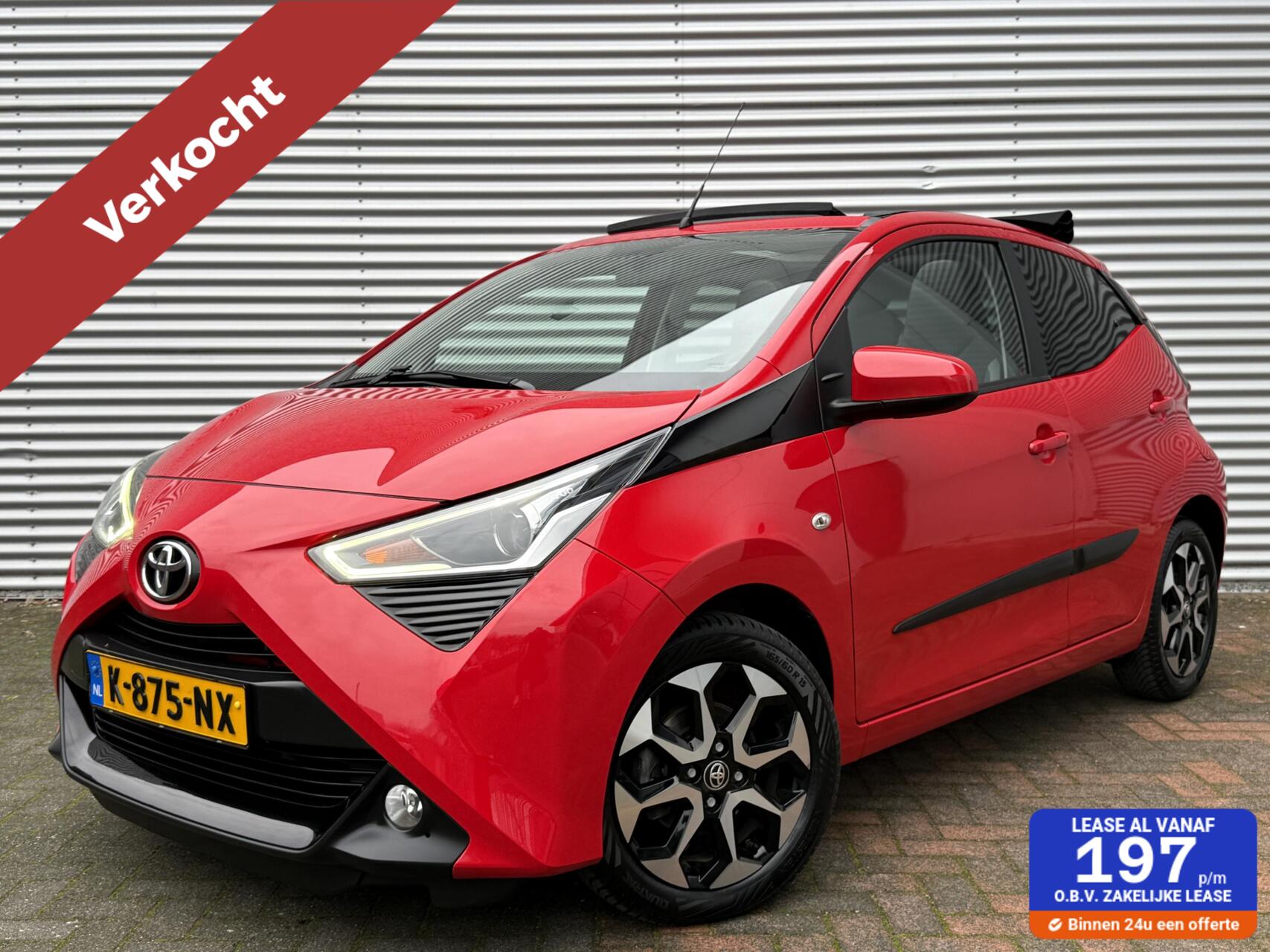 Toyota Toyota Aygo 1.0 VVT-i x-joy cabrio Led Cruise Carplay Airco 2021 Nl Auto Eerste Eigenaar 41030 KM Gereden Nieuwstaat Vol Opties 2021 - voorkant