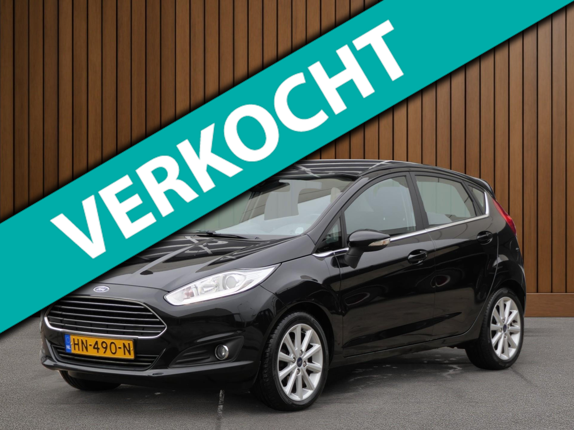 Ford Fiesta 1.0 Titanium | Cruise | Navi | Climate Control | Parkeersensoren 2015 - voorkant