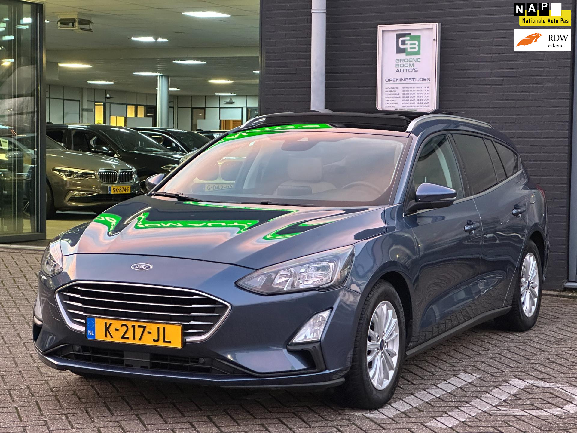 Ford Focus 1.0 EcoBoost Hybrid Titanium X Business/PANO-DAK/LEDER/CAMERA/NL-AUTO NAP!! 2021 - voorkant