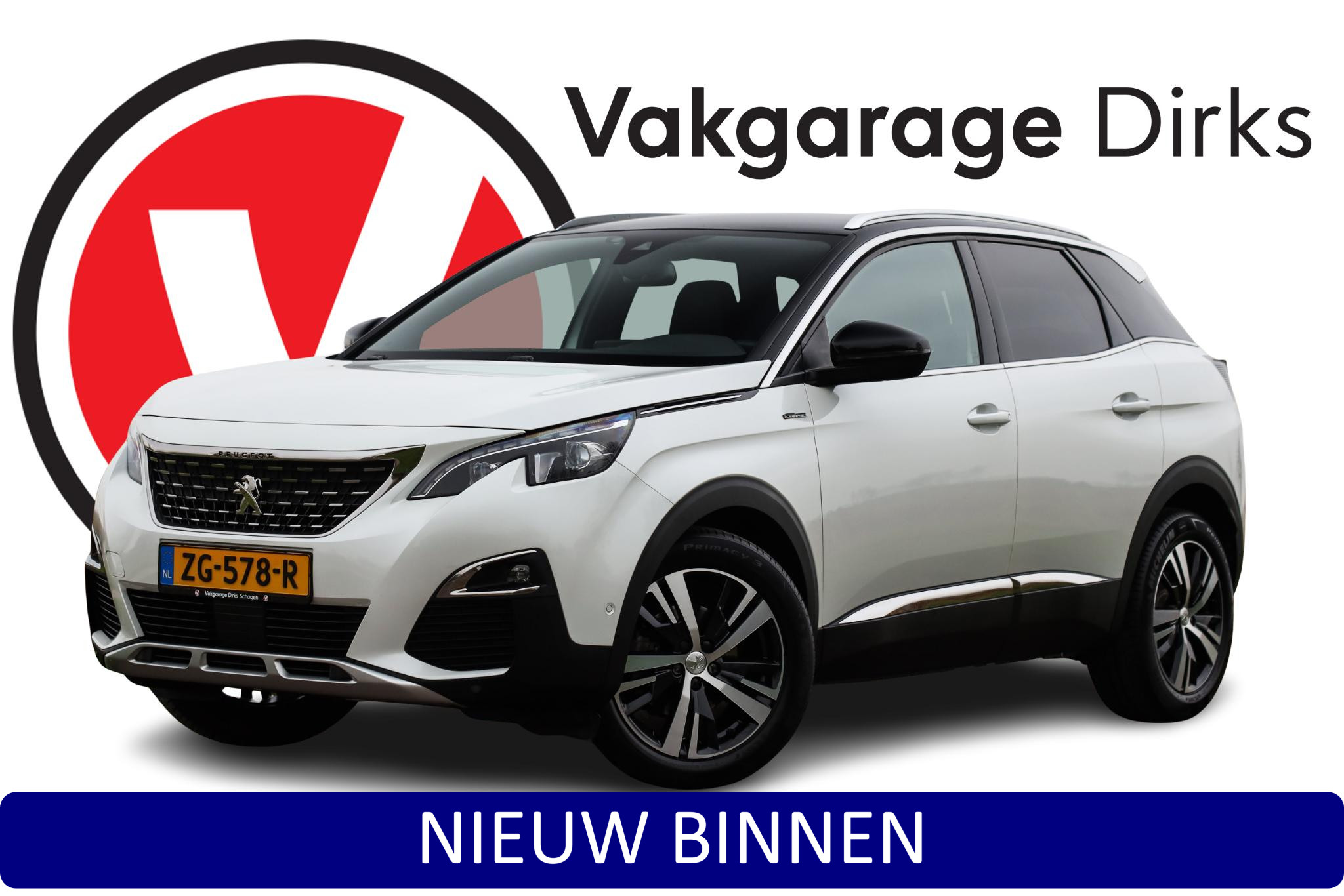 Peugeot 3008 1.6 180 PK PureTech Aut8 GT Line 2019 - voorkant
