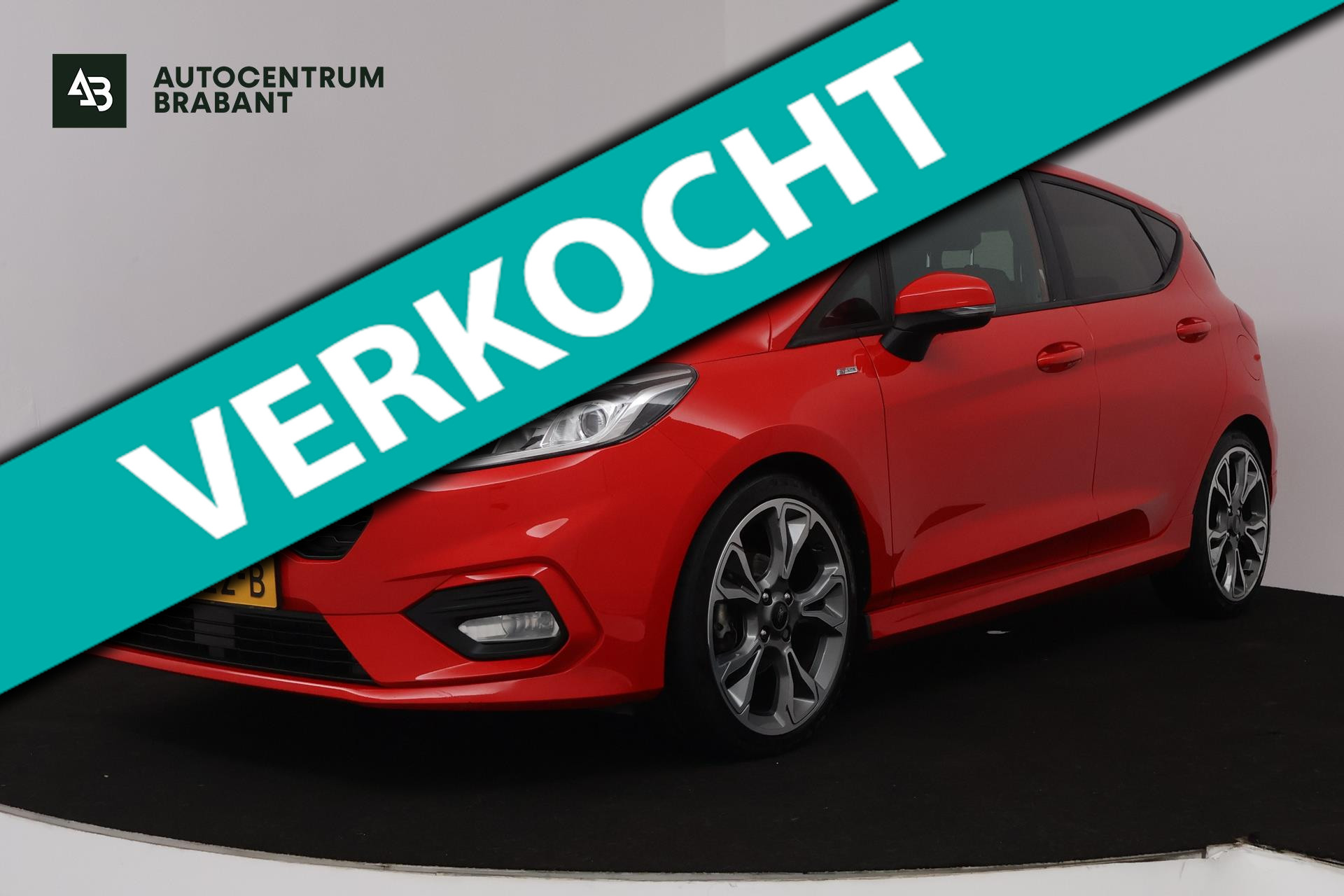 Ford Fiesta 1.0 EcoBoost ST-Line (PARKEERSENSOREN, LANE-ASSIST, NAVIGATIE, CRUISE CONTROL) 2017 - voorkant