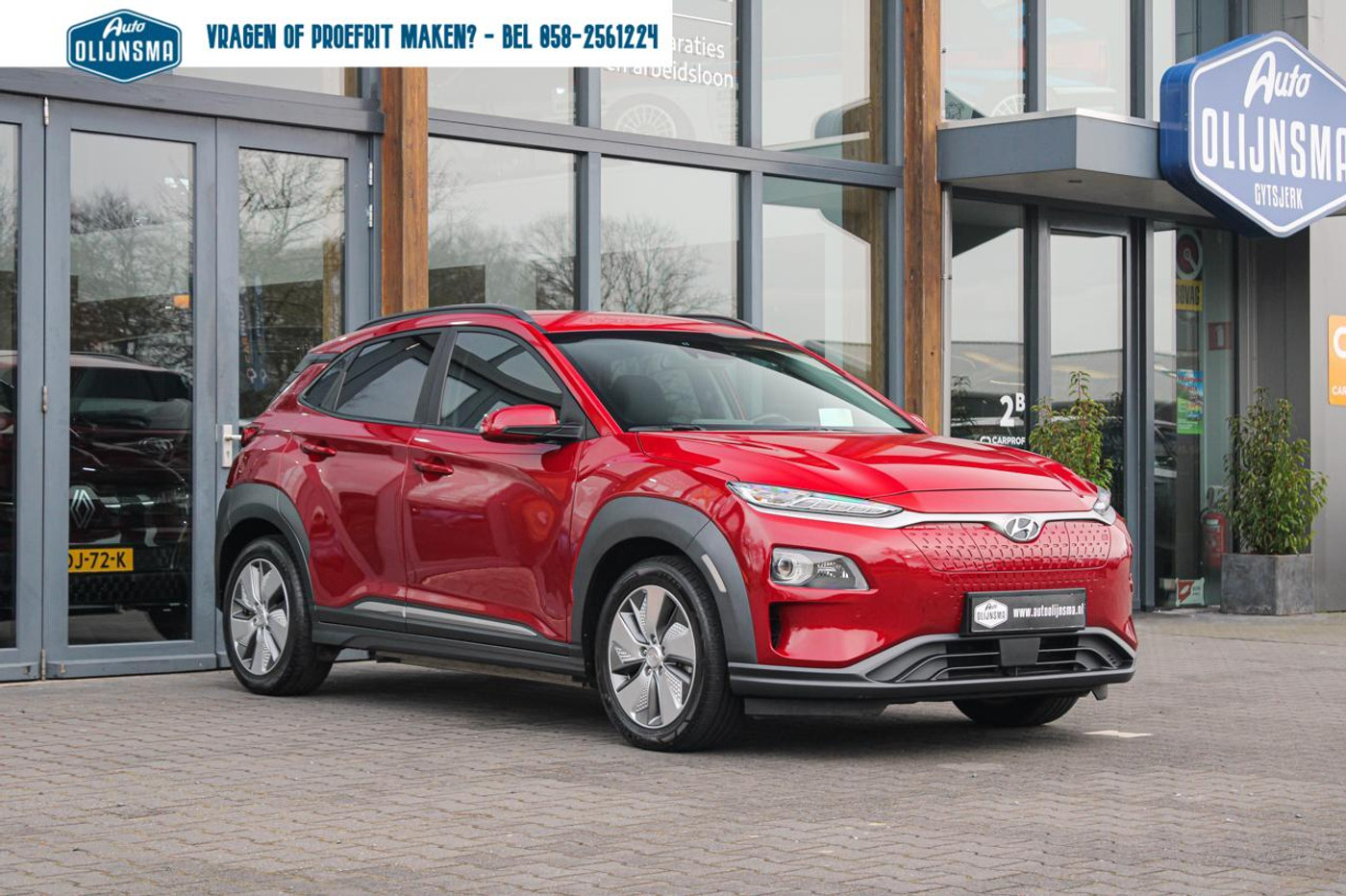 Hyundai Kona EV Premium 64 kWh|Navi|Stoelverwarming|Clima|CCS 2019 - voorkant