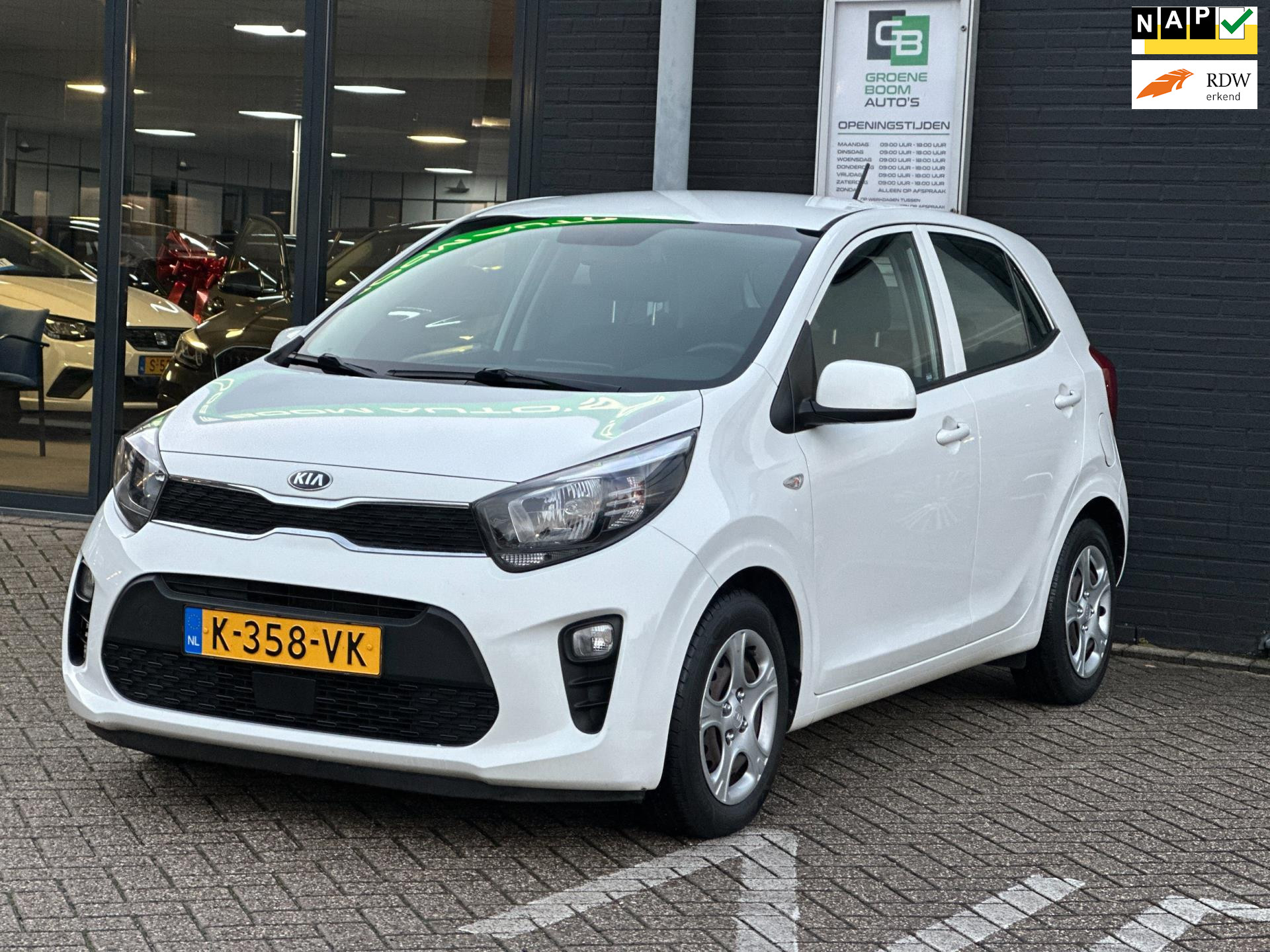 Kia Picanto 1.0 DPi ComfortLine 5p/1STE EIG/AIRCO/NL-AUTO NAP!! 2021 - voorkant
