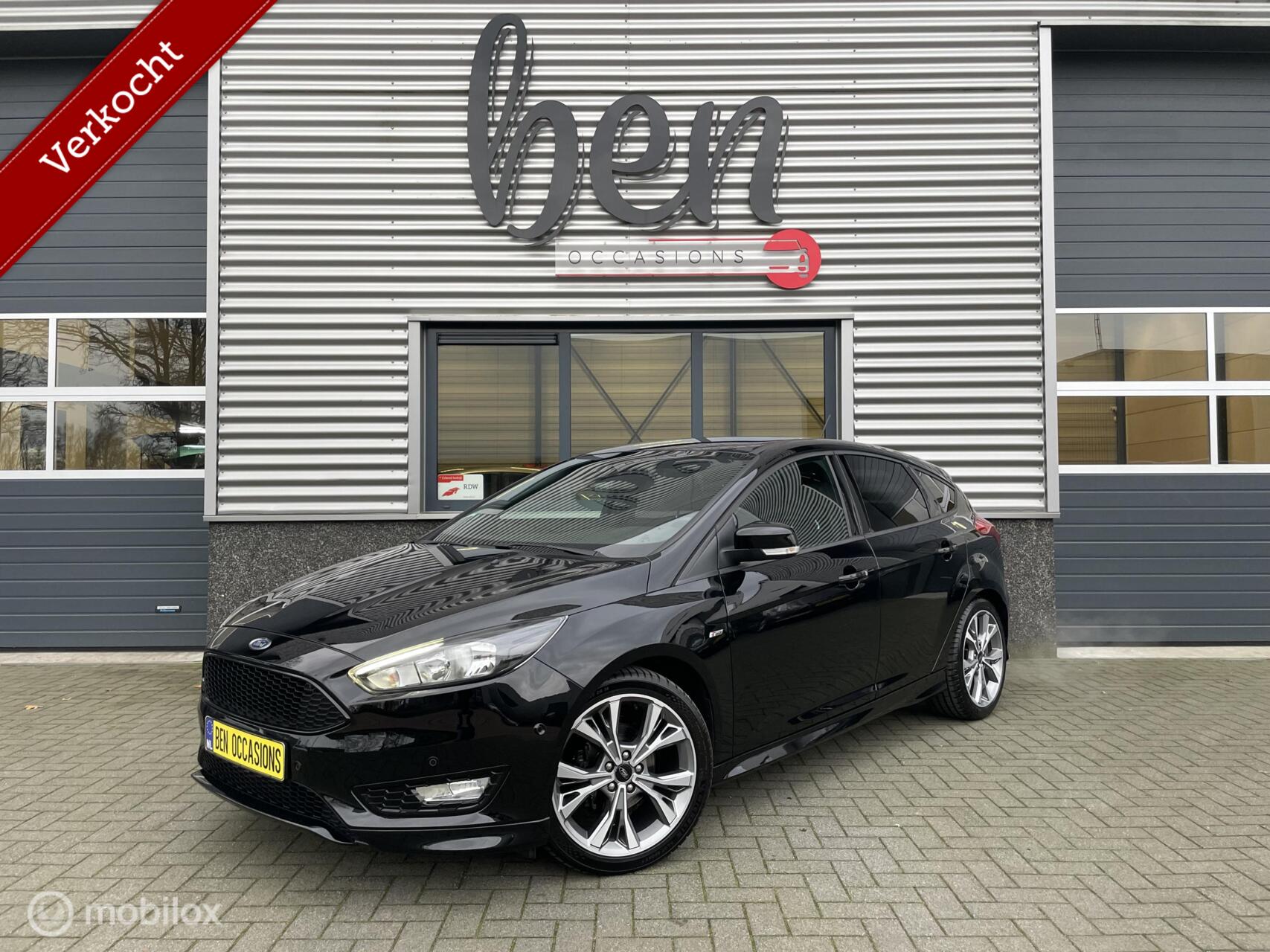 Ford Focus 1.0 ST-Line 140PK 2e Eig BOMVOL NIEUWSTAAT!!! 2018 - voorkant