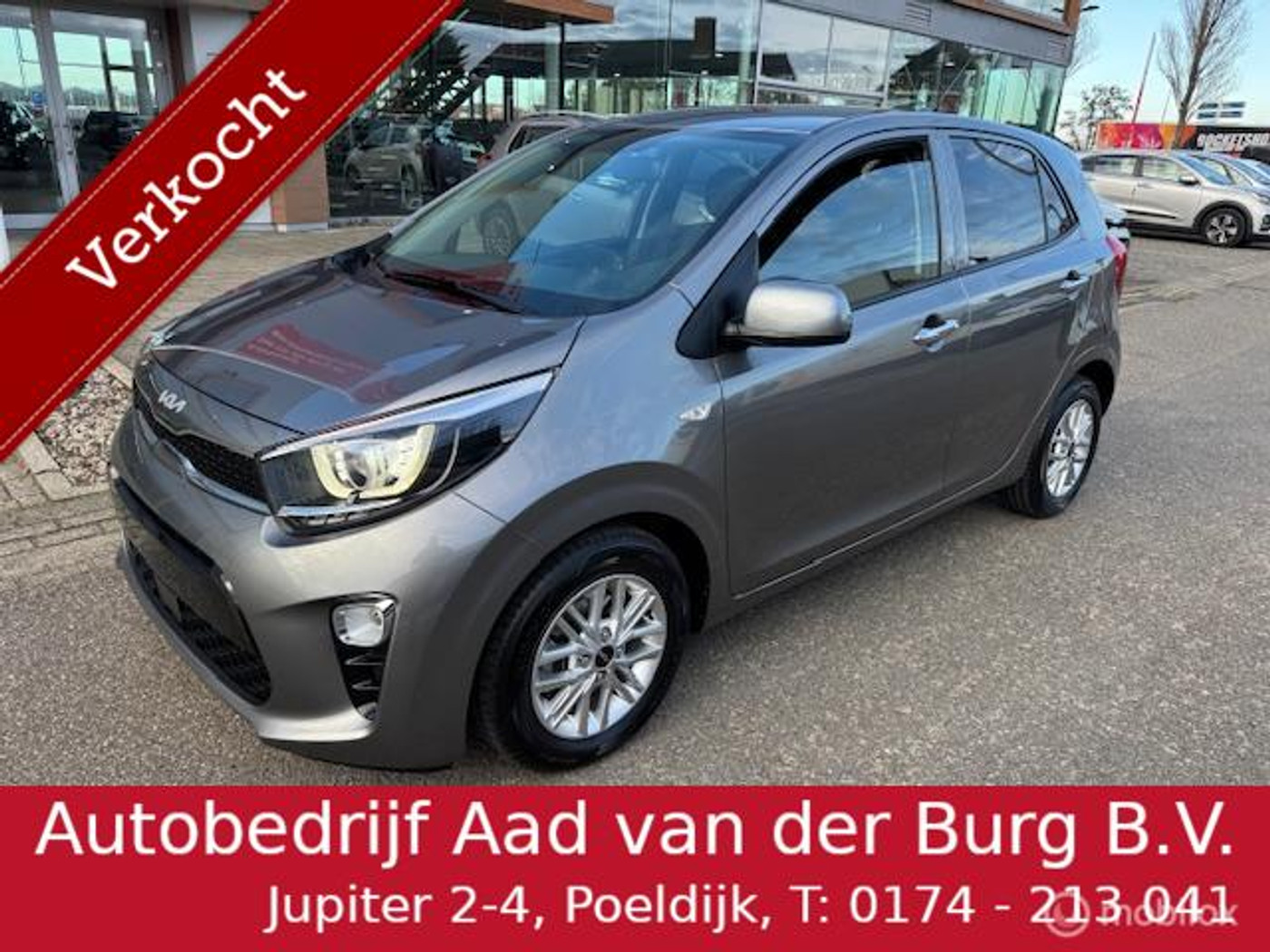 Kia Picanto 1.0 DynamicPlus Edition Automaat , Stoel & Stuurverwarming, Navigatie via Carplay, Camera achter, Airco, Electr ramen en spiegels, Deurvergr. met afst.diening, Priveglas, Velgen 2024 - voorkant