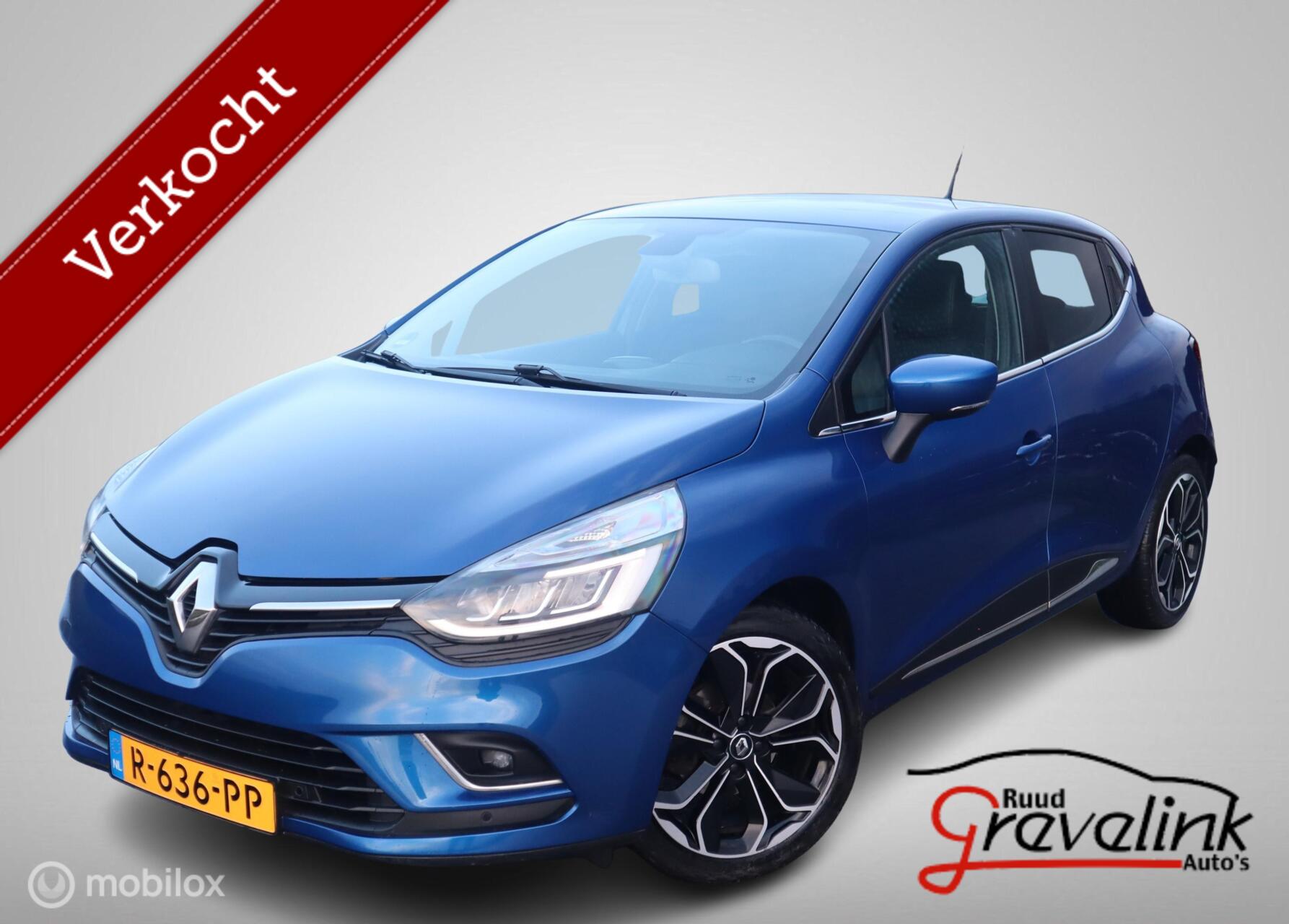 Renault Clio TCe 90 PK Bose Navi 1/2Leer Stoelverwarming Camera Led Koplamp 17"Velgen 2017 - voorkant