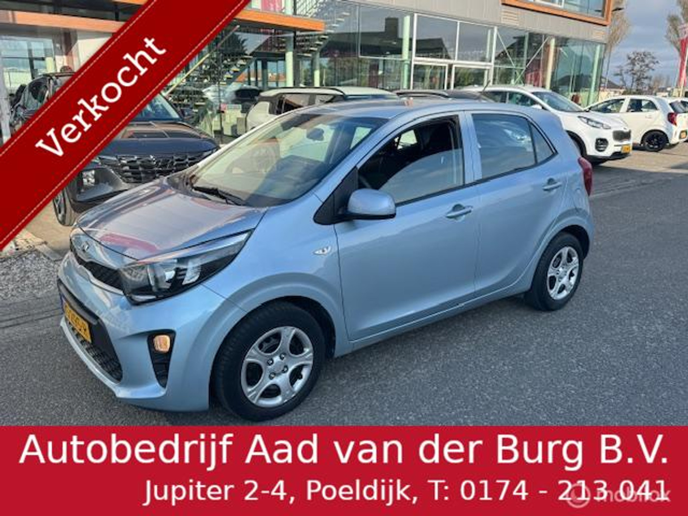 Kia Picanto 1.0 5 deurs  EconomyLine  Airco , Bluetooth telefoon verbinding , Electr ramen voor , Centrale deurvergrendeling met afstand bediening ,  12.500km !!! 2019 - voorkant