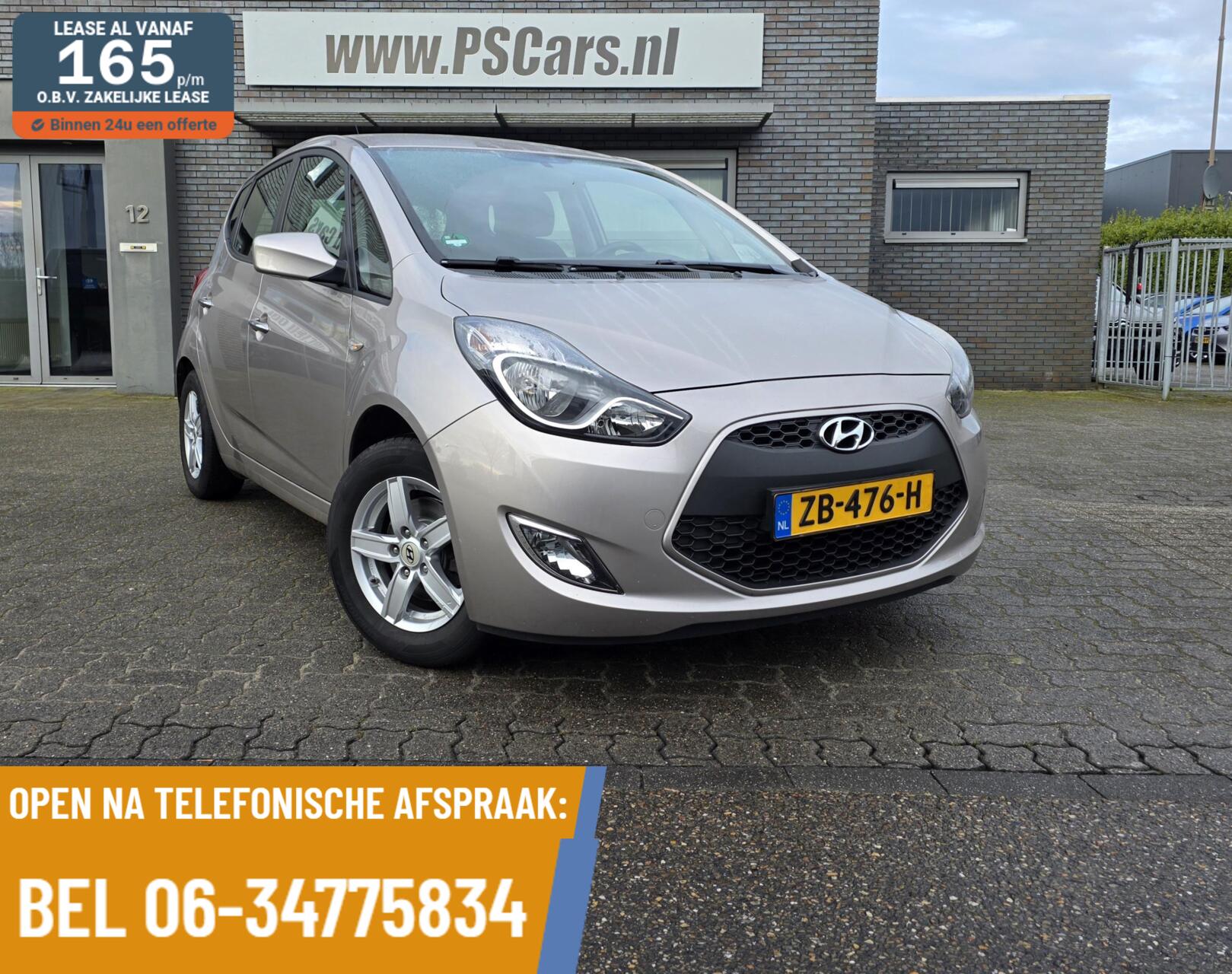 Hyundai Ix20 1.6i Premium 6 bak|Stuurverw.|trekhaak|Navi|Clima 2017 - voorkant