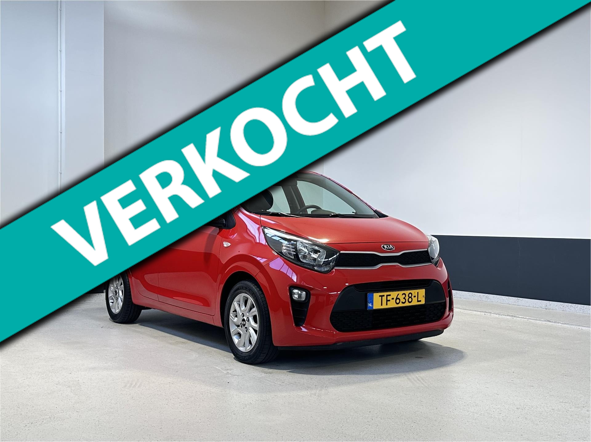 Kia Picanto 1.0 CVVT EconomyPlusLine | Cruise Control | Bluetooth | Airco | NL | 2018 - voorkant