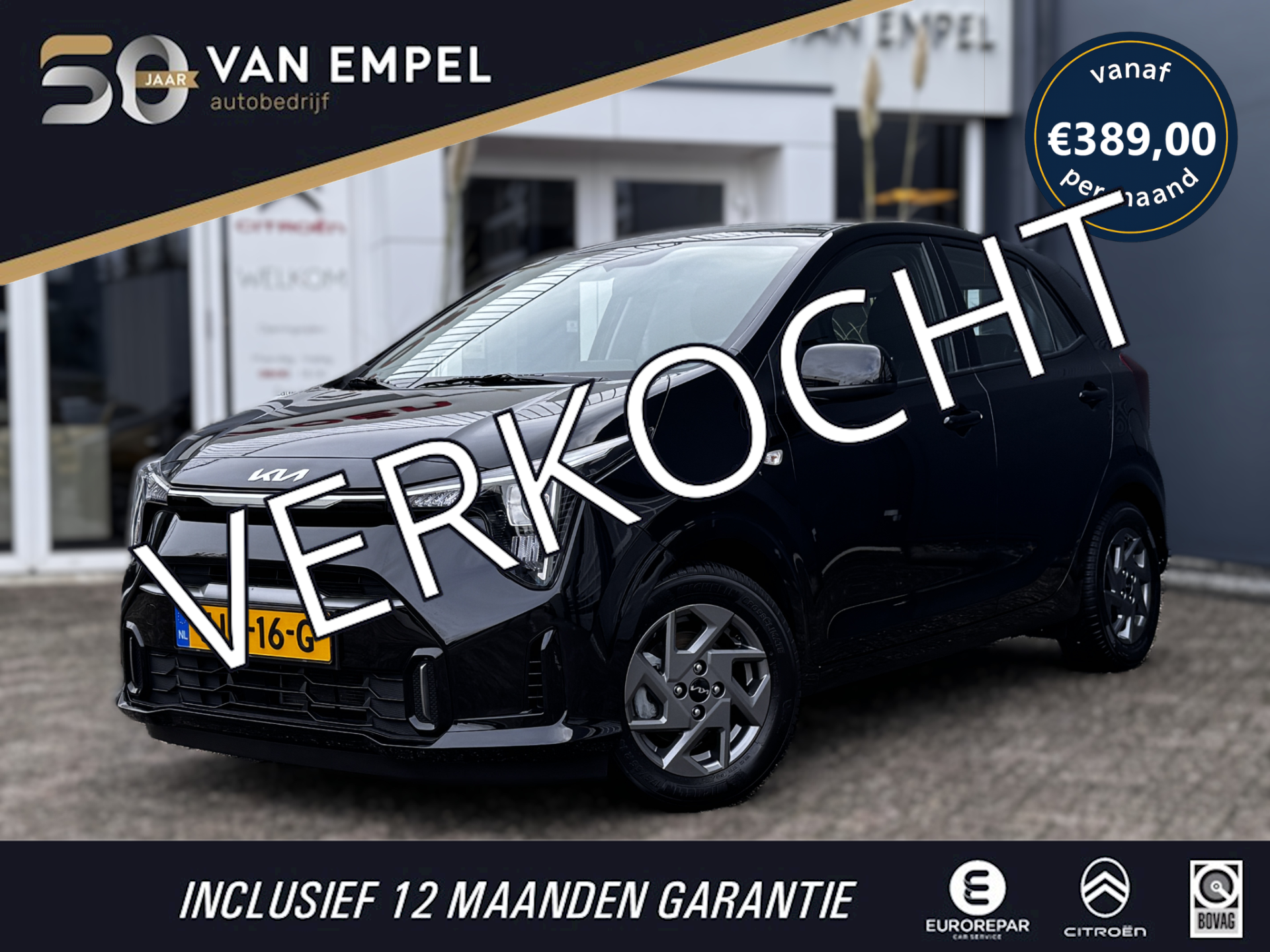 Kia Picanto 1.0 DPI DynamicPlusLine | Automaat | Camera | Navigatie | Stoel + Stuurverwarming 2025 - voorkant
