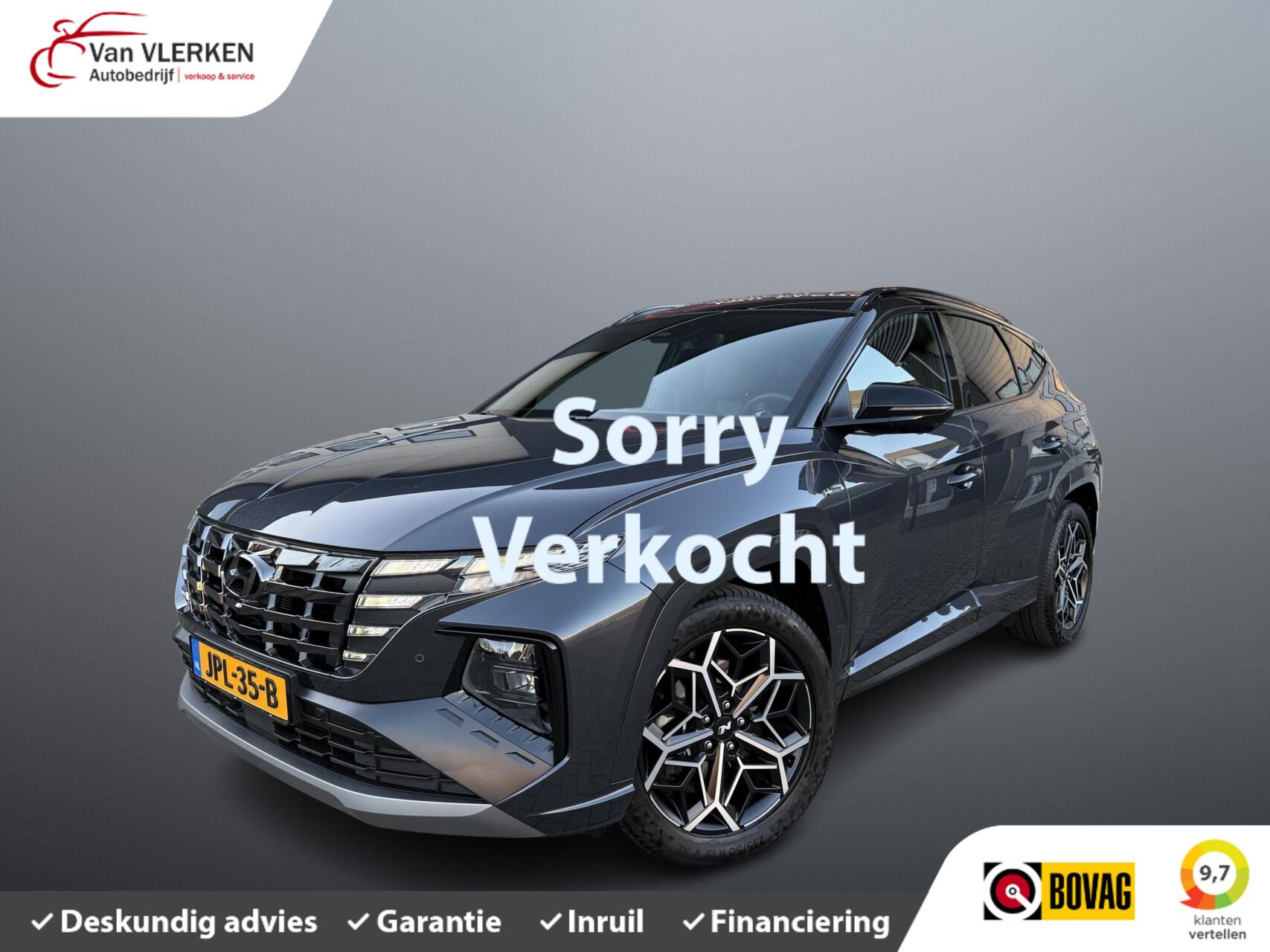 Hyundai Tucson 1.6 T-GDI MHEV N Line TREKHAAK 2024 - voorkant
