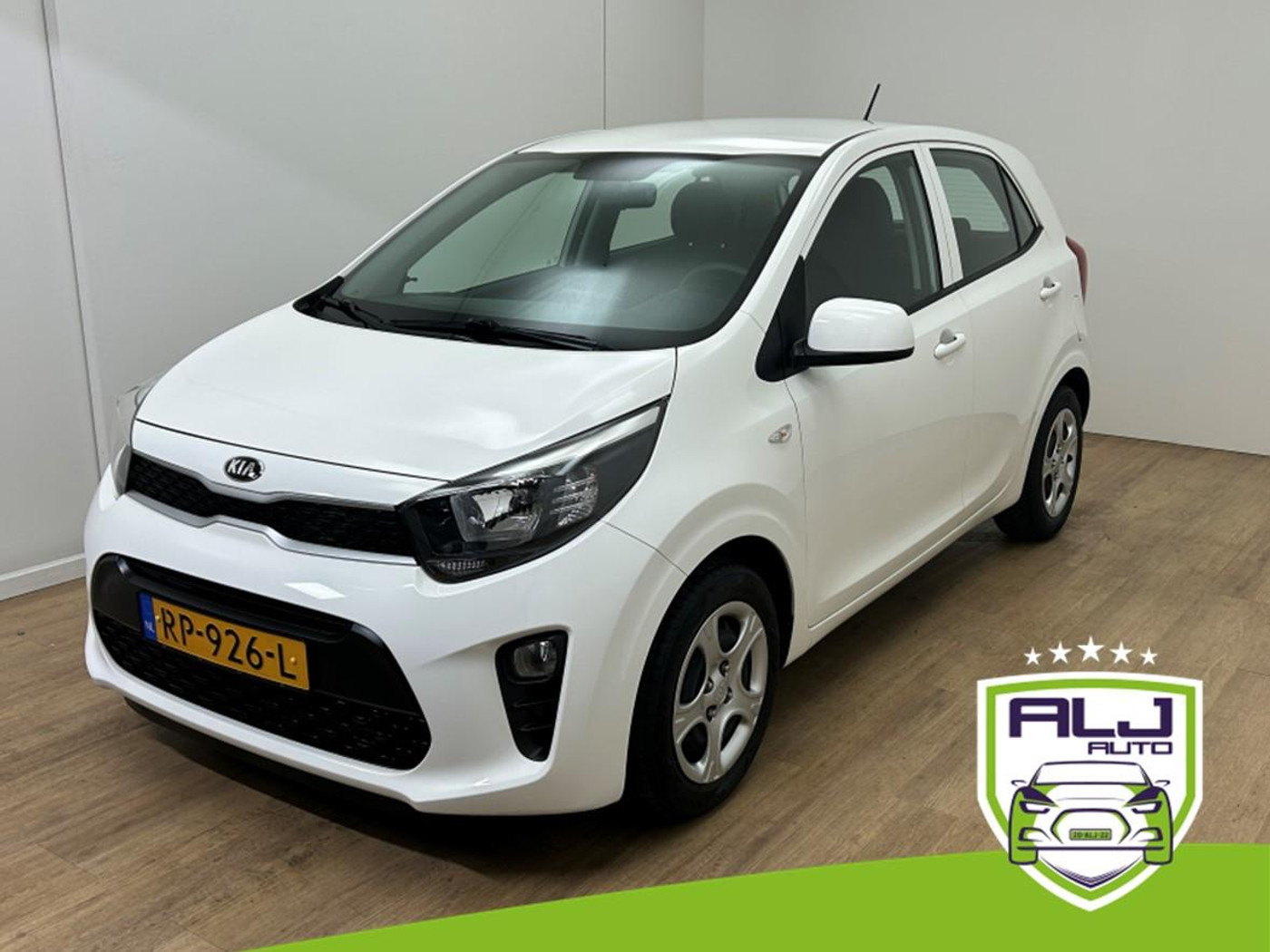 Kia Picanto Occasion 1.0 CVVT EconomyPlusLine | Wit | Tweedehands Kia Picanto | Airco | Bluetooth audio 2018 - voorkant