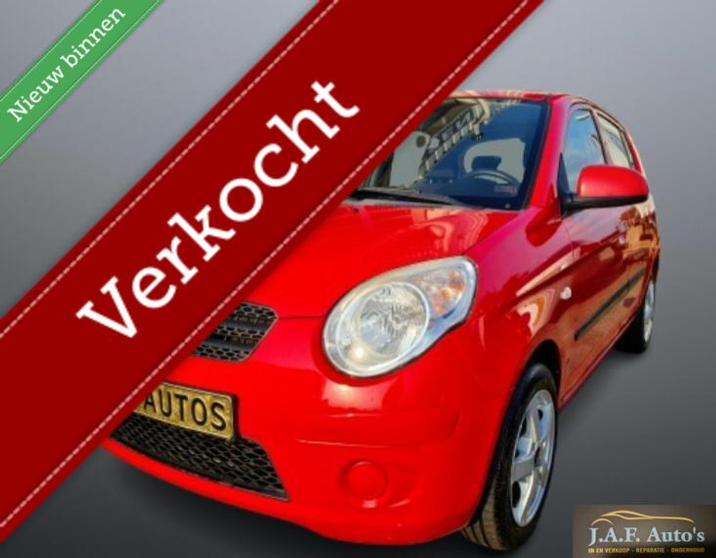Kia Picanto 1.1 Bj2010 5drs Zuinig NIEUWE APK! 2010 - voorkant