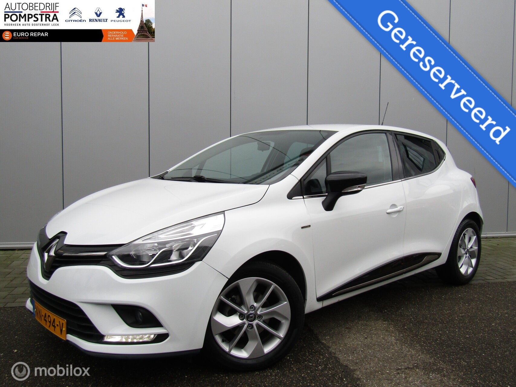 Renault Clio 5 DEURS 0.9 TCe Limited   GERESERVEERD 2017 - voorkant